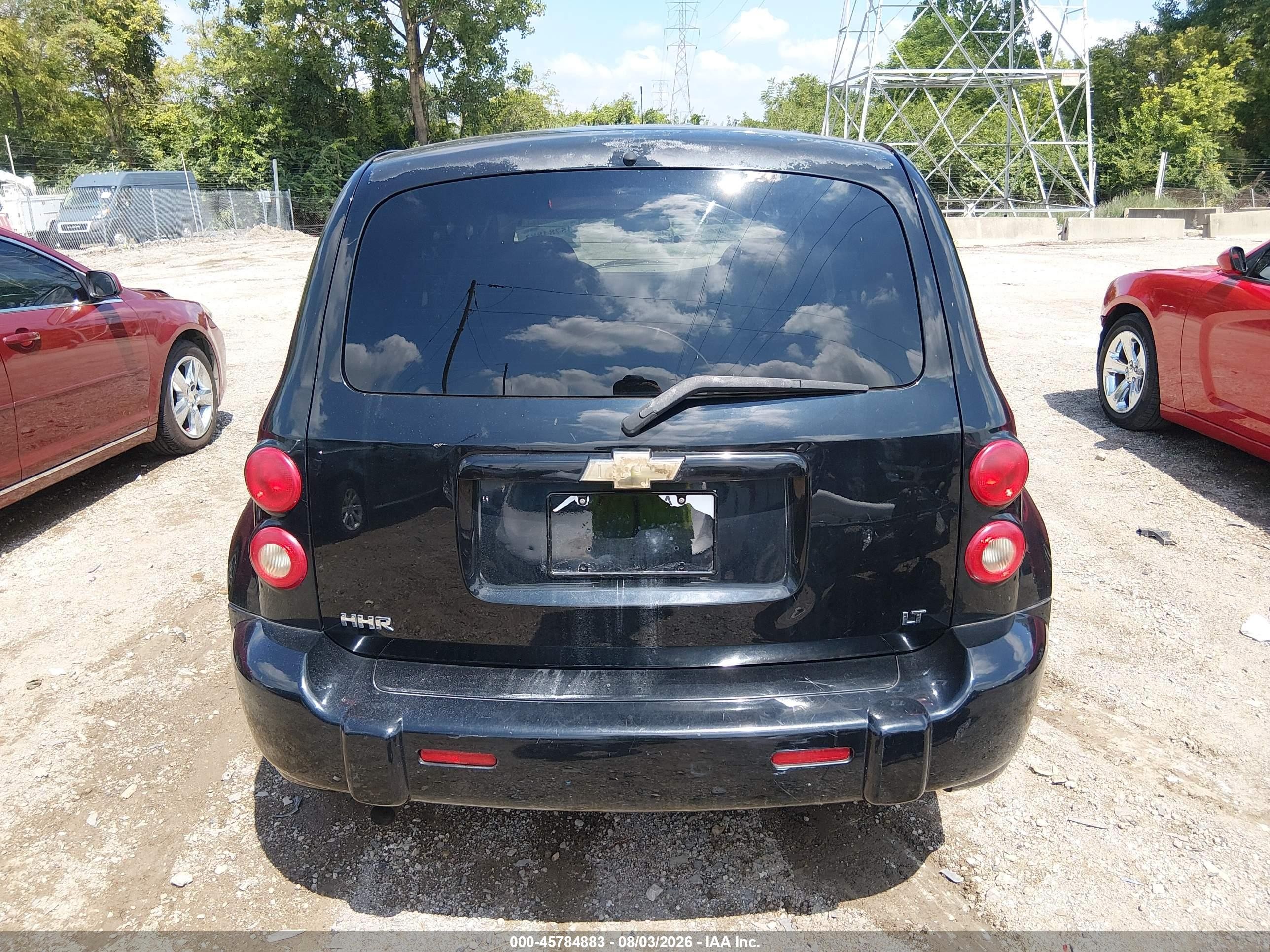 2008 Chevrolet Hhr Lt Black vin: 3GNDA23D88S532312