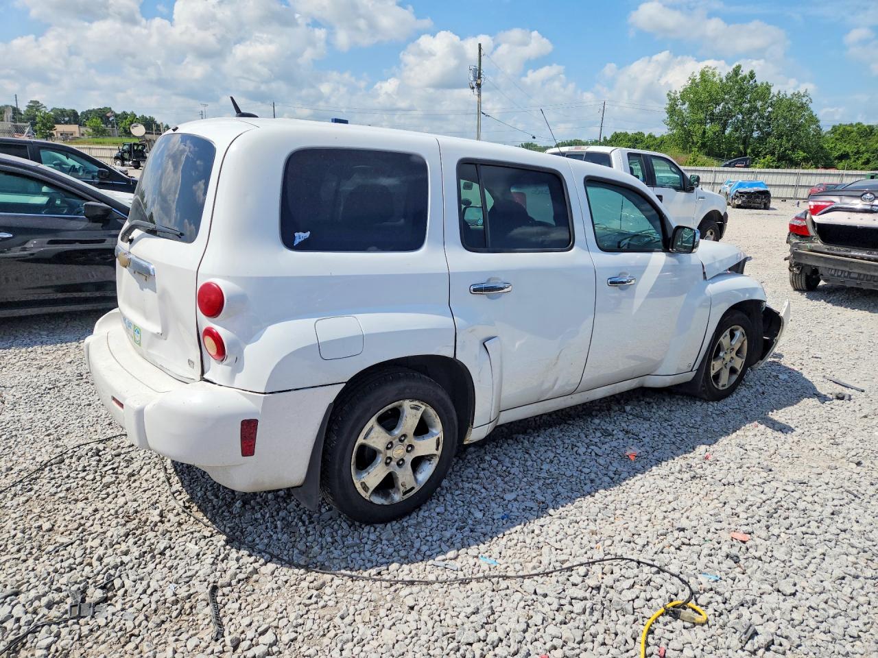 2007 Chevrolet Hhr Lt White vin: 3GNDA23D97S570808