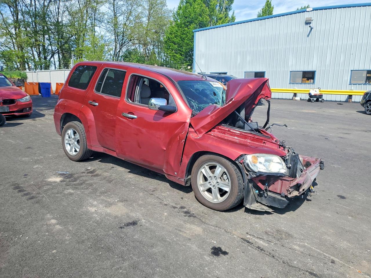 2008 Chevrolet Hhr Lt Burgundy vin: 3GNDA23DX8S543926