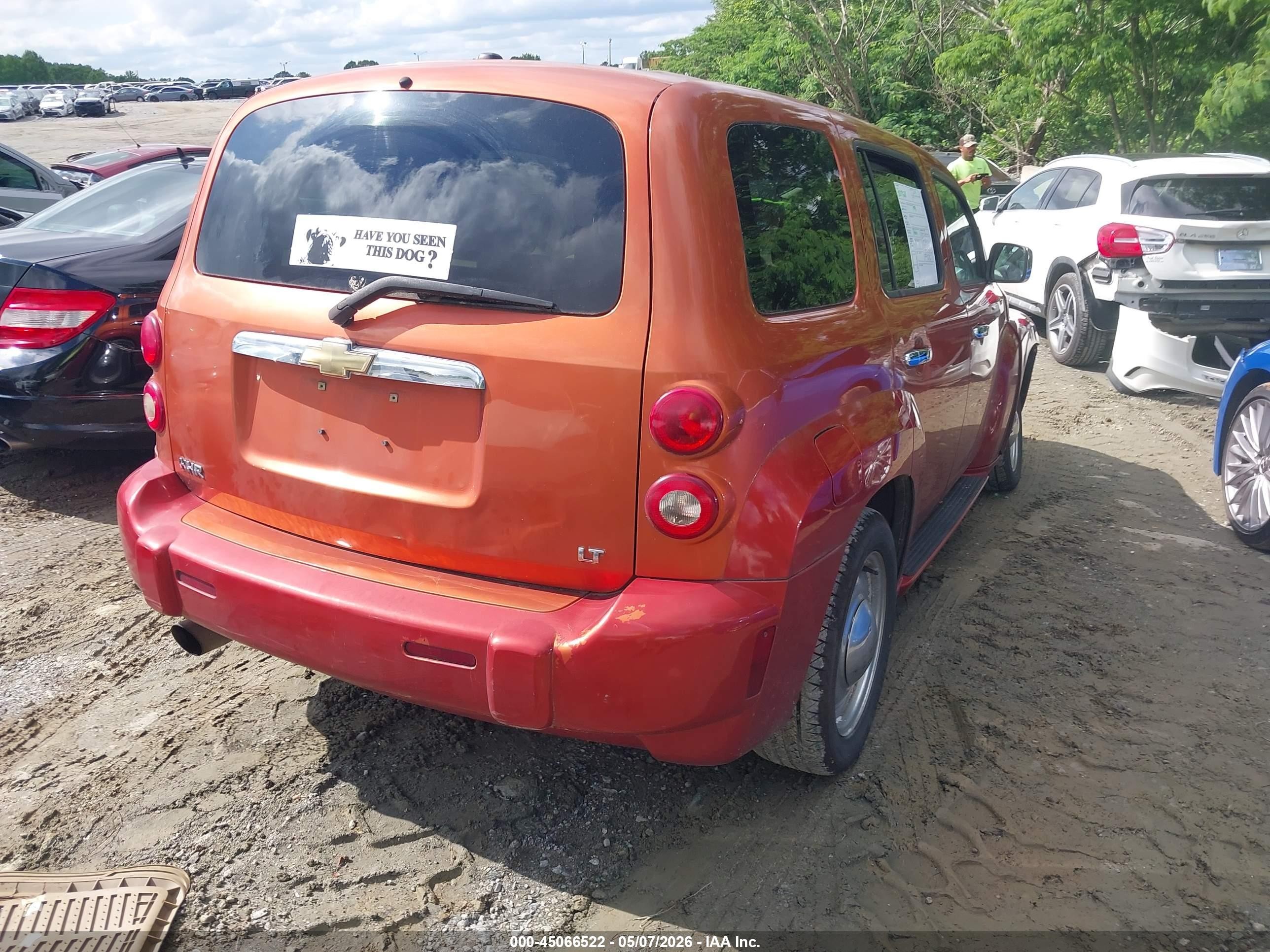 2007 Chevrolet Hhr Lt Orange vin: 3GNDA23P07S519868