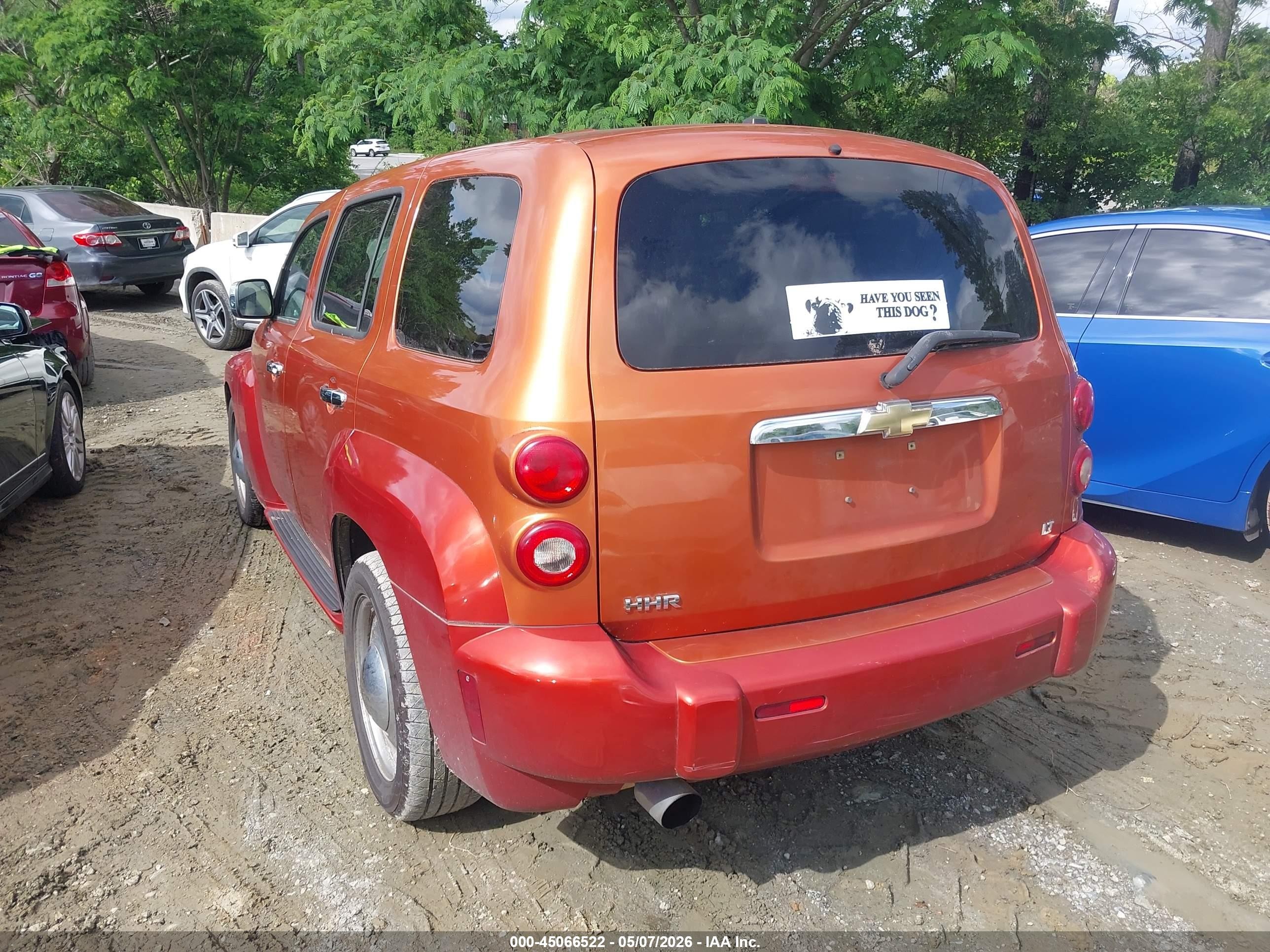 2007 Chevrolet Hhr Lt Orange vin: 3GNDA23P07S519868