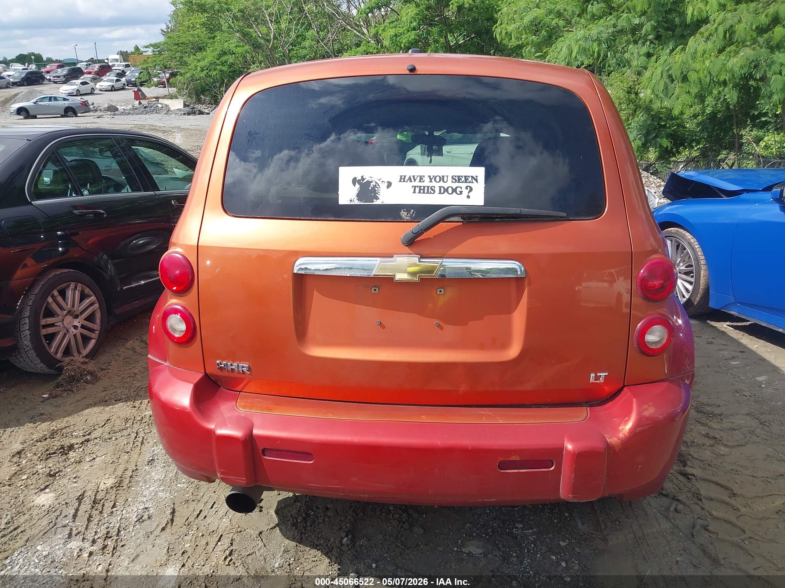 2007 Chevrolet Hhr Lt Orange vin: 3GNDA23P07S519868