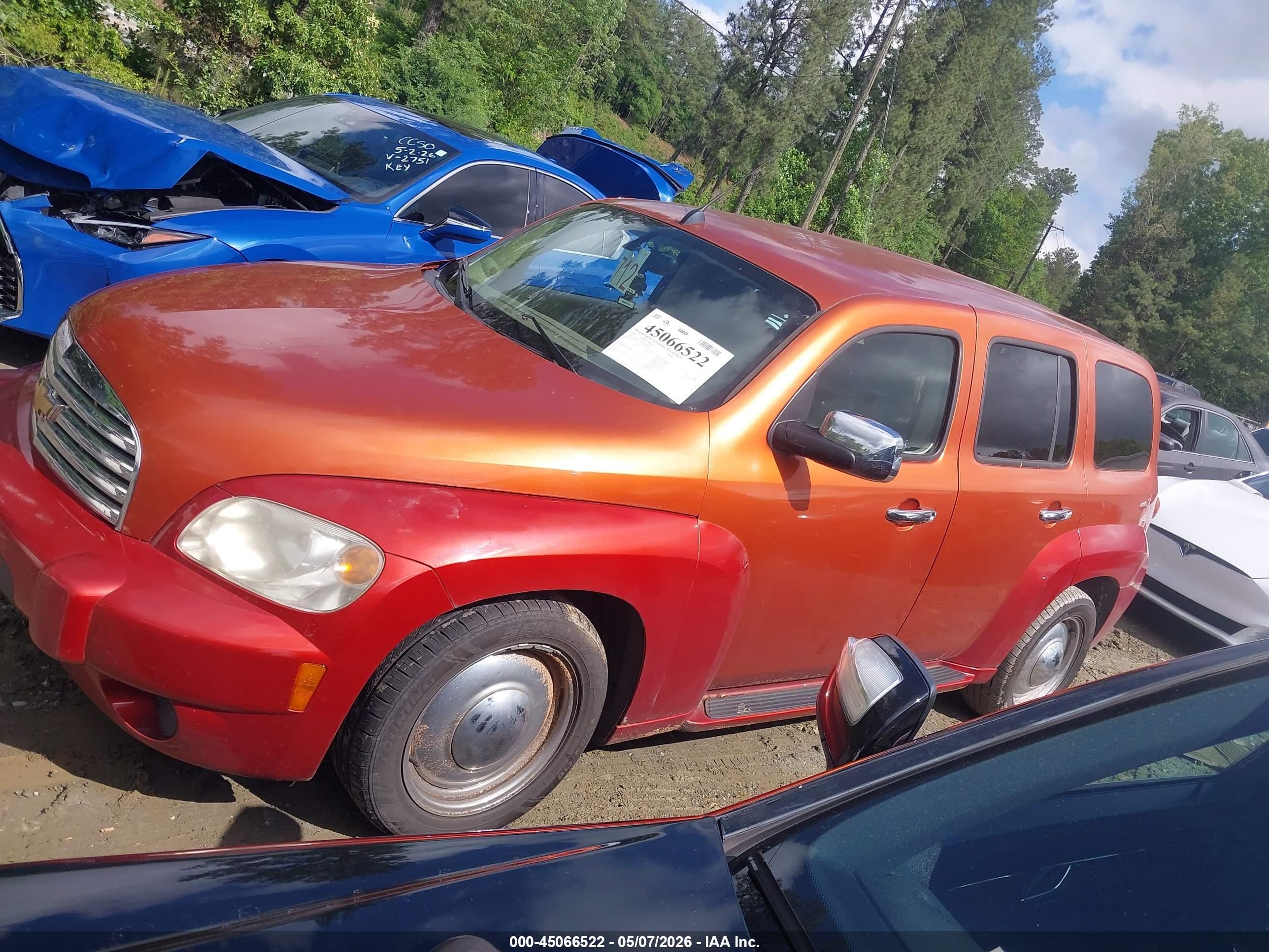 2007 Chevrolet Hhr Lt Orange vin: 3GNDA23P07S519868