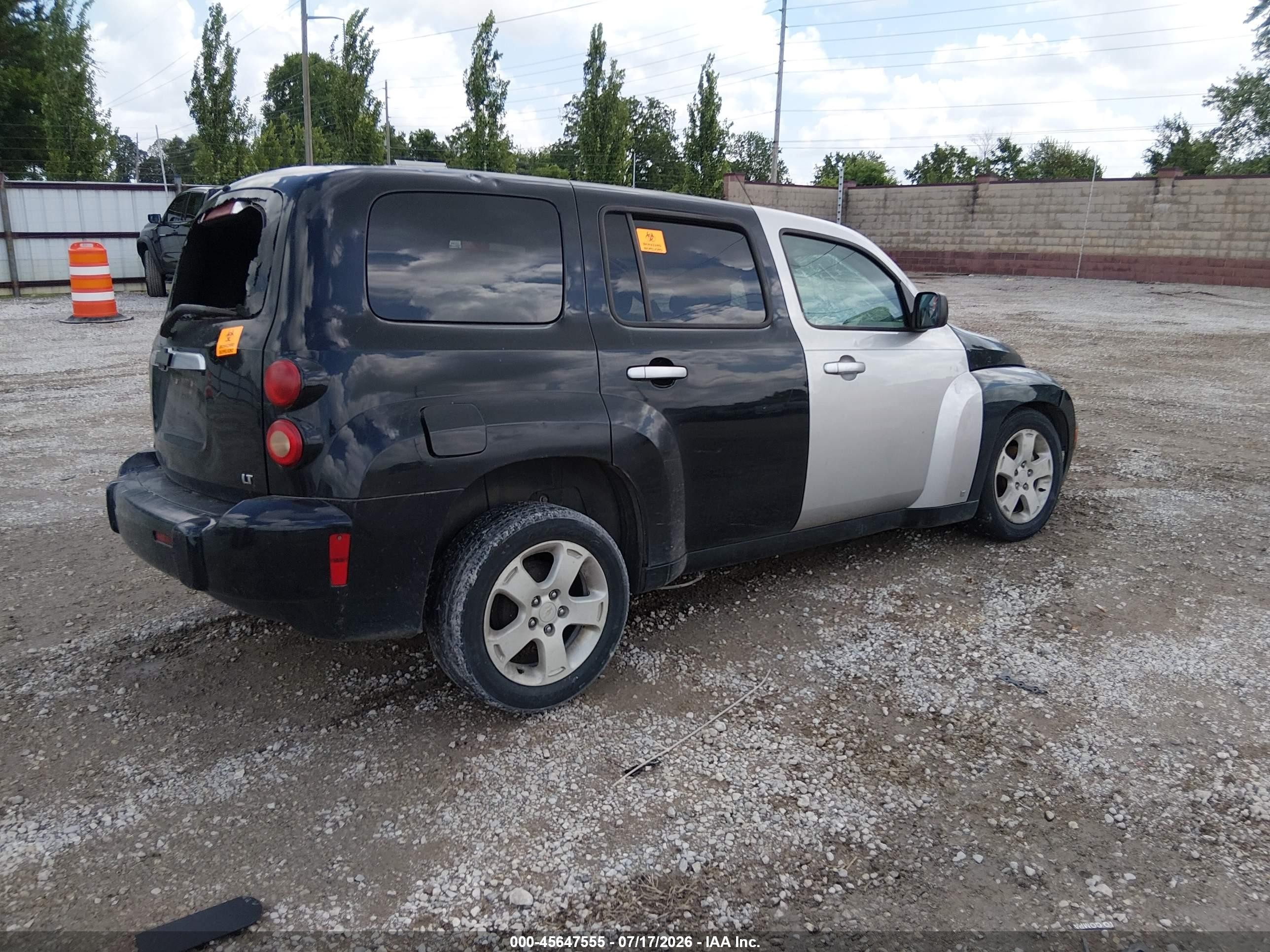 2007 Chevrolet Hhr Lt Black vin: 3GNDA23P07S639265