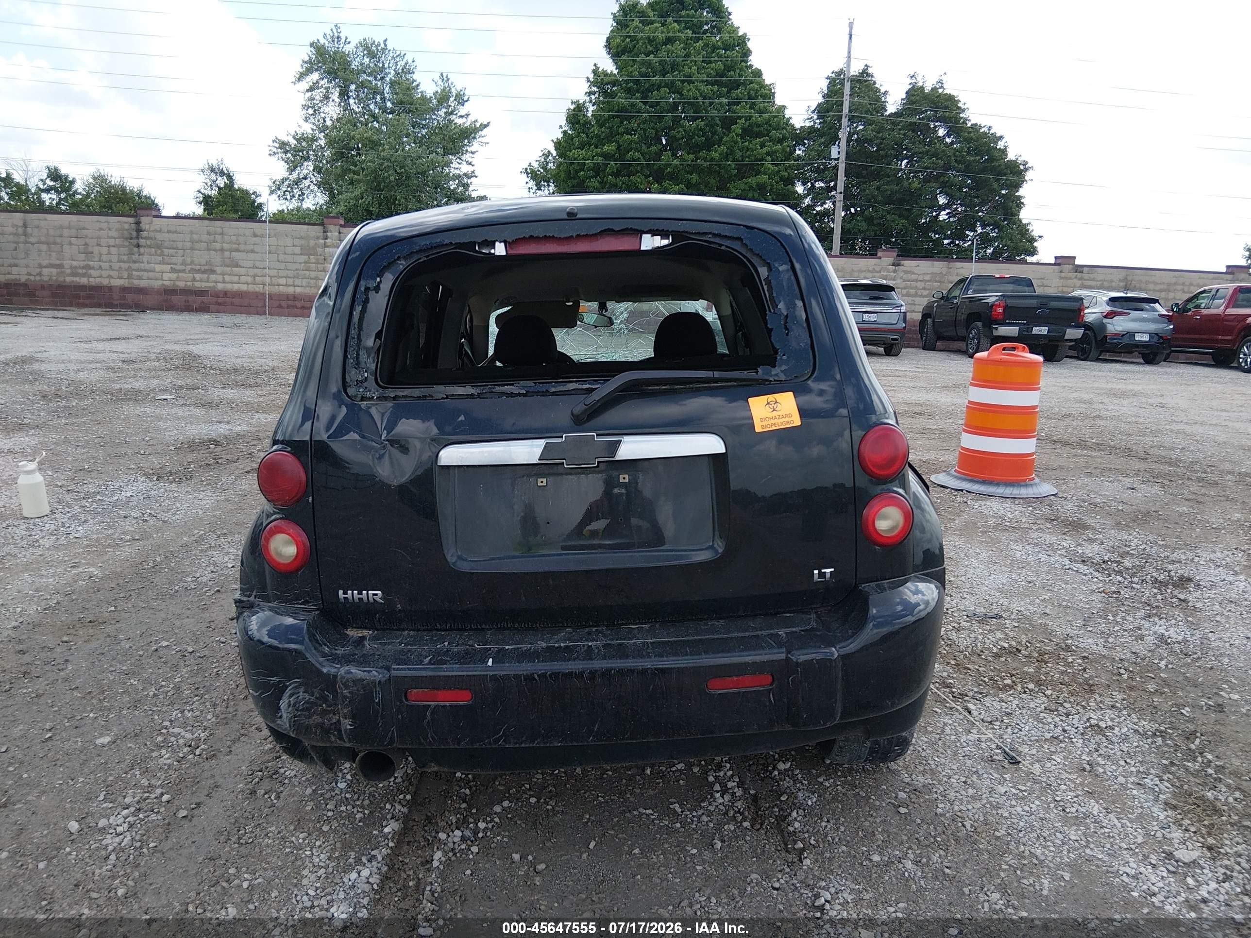 2007 Chevrolet Hhr Lt Black vin: 3GNDA23P07S639265