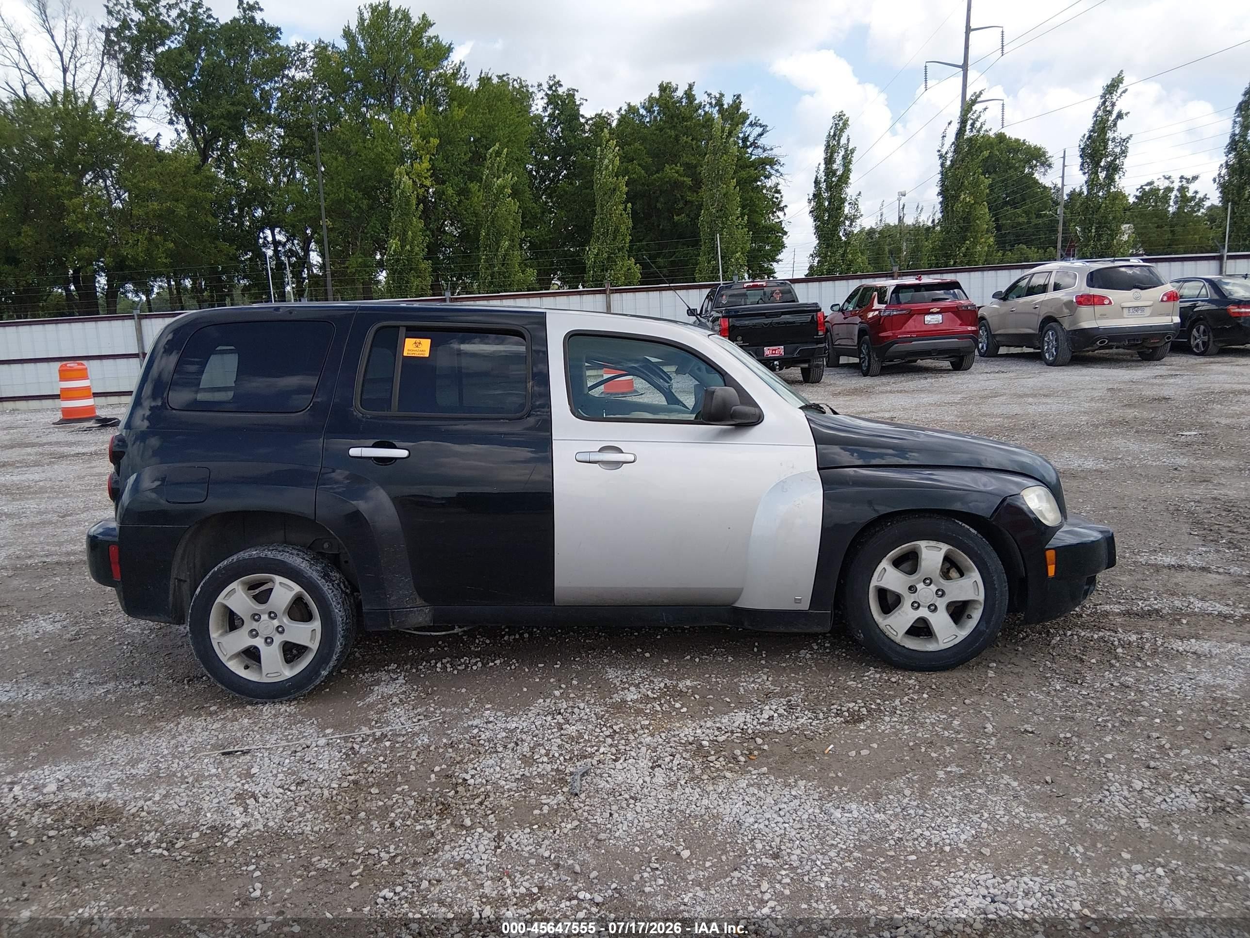 2007 Chevrolet Hhr Lt Black vin: 3GNDA23P07S639265