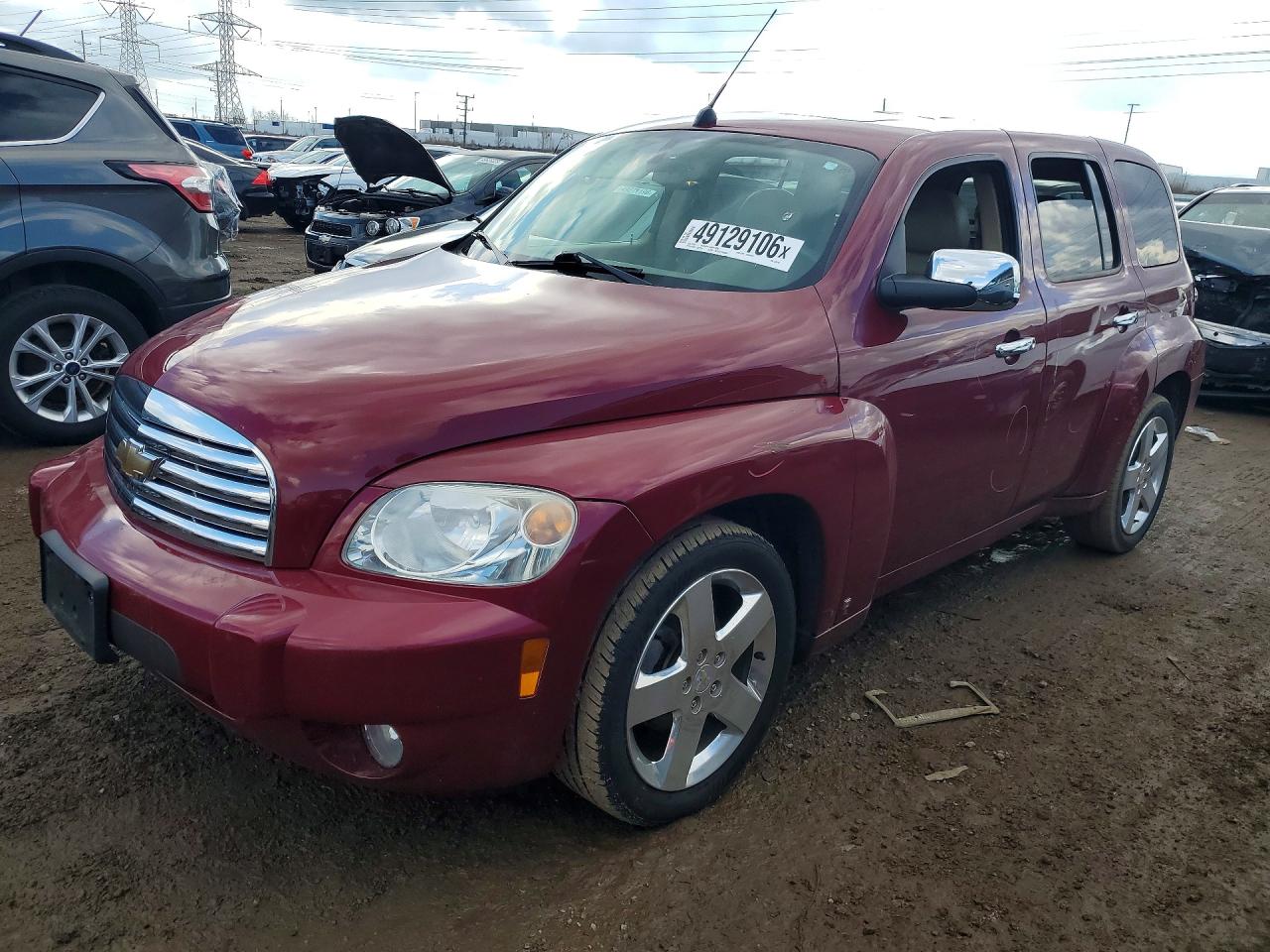 2006 Chevrolet Hhr Lt Burgundy vin: 3GNDA23P16S500115