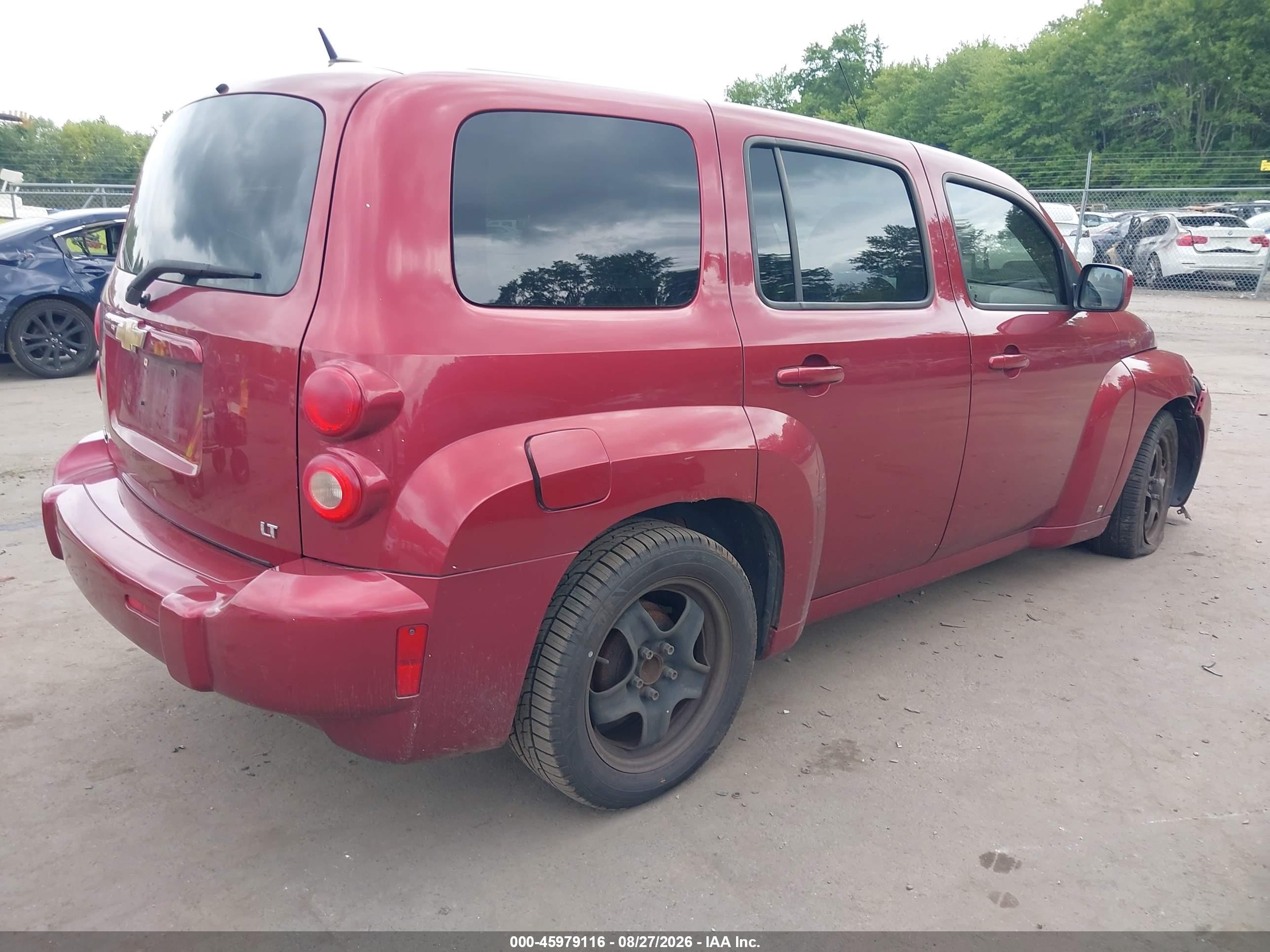 2008 Chevrolet Hhr Lt Red vin: 3GNDA23P18S607958