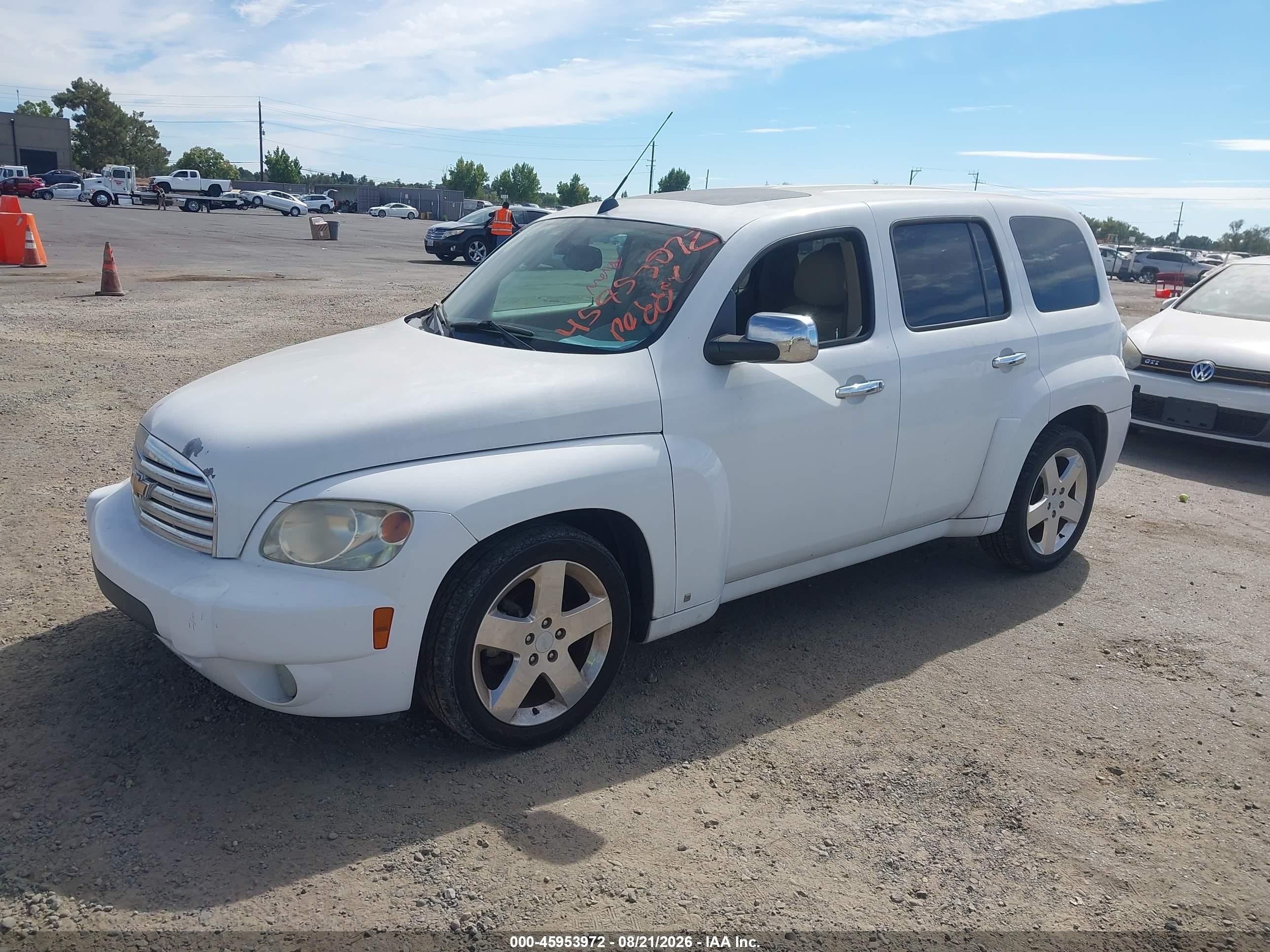 2006 Chevrolet Hhr Lt White vin: 3GNDA23P46S672297