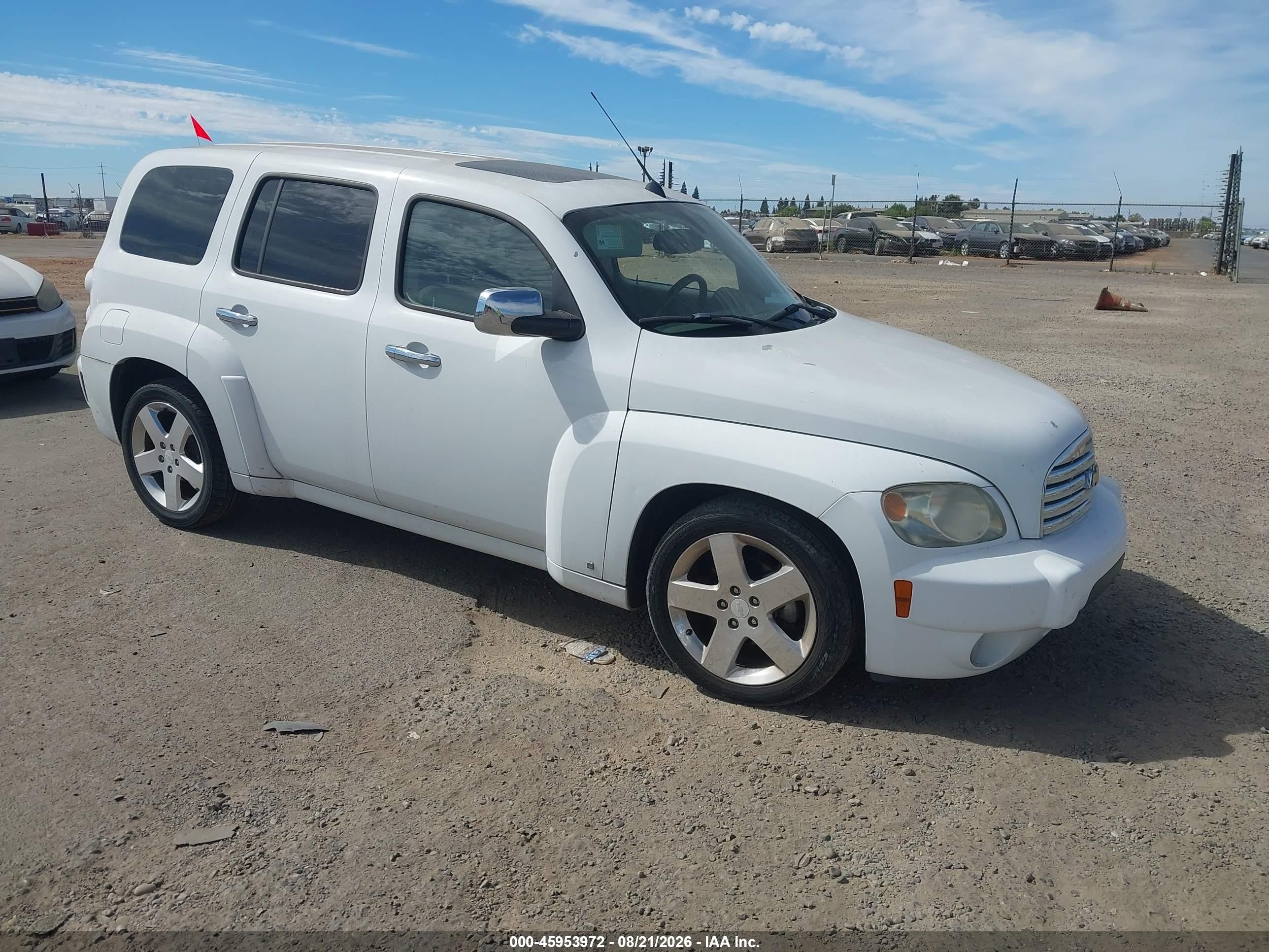 2006 Chevrolet Hhr Lt White vin: 3GNDA23P46S672297