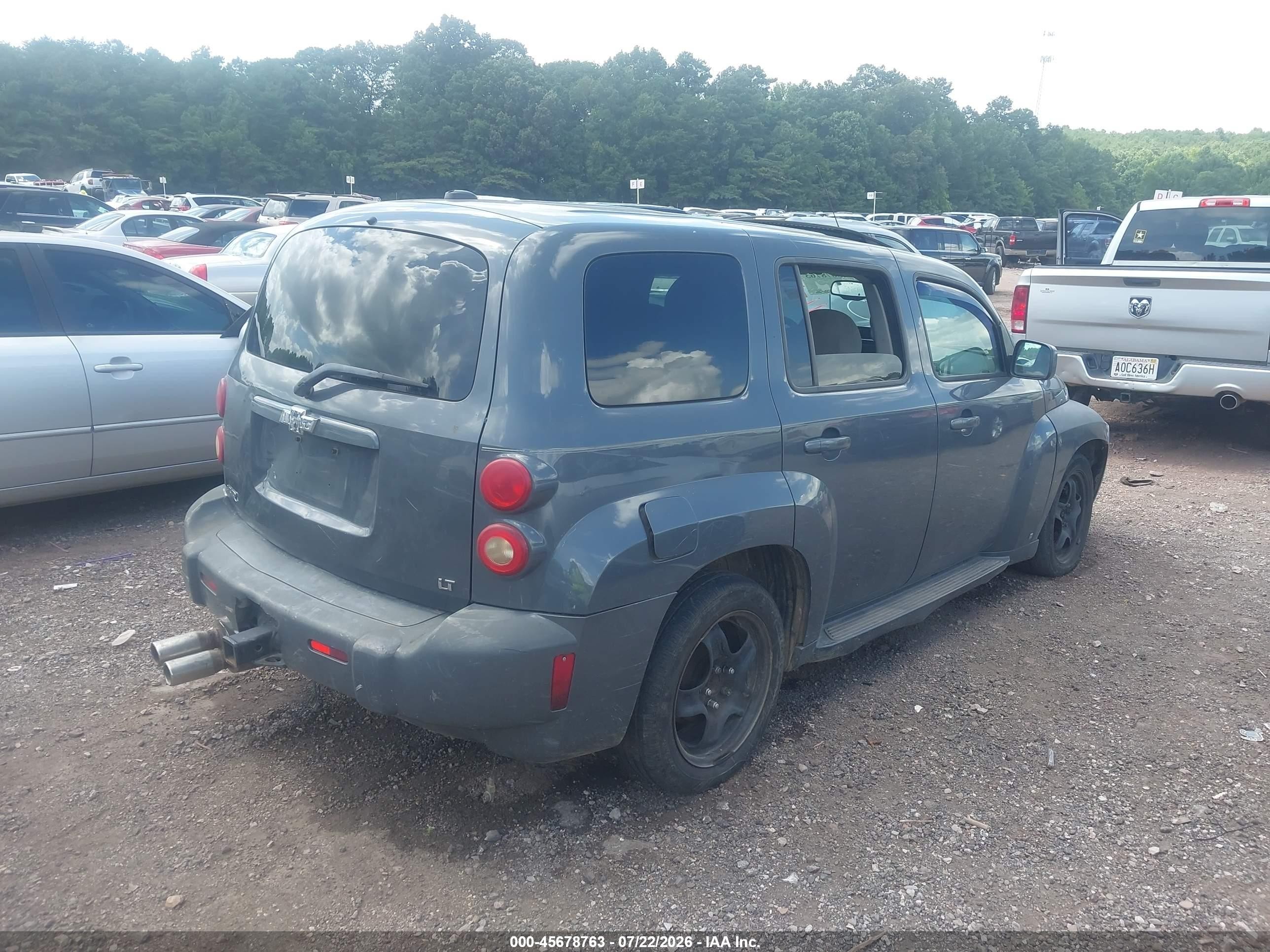 2008 Chevrolet Hhr Lt Gray vin: 3GNDA23P58S616128