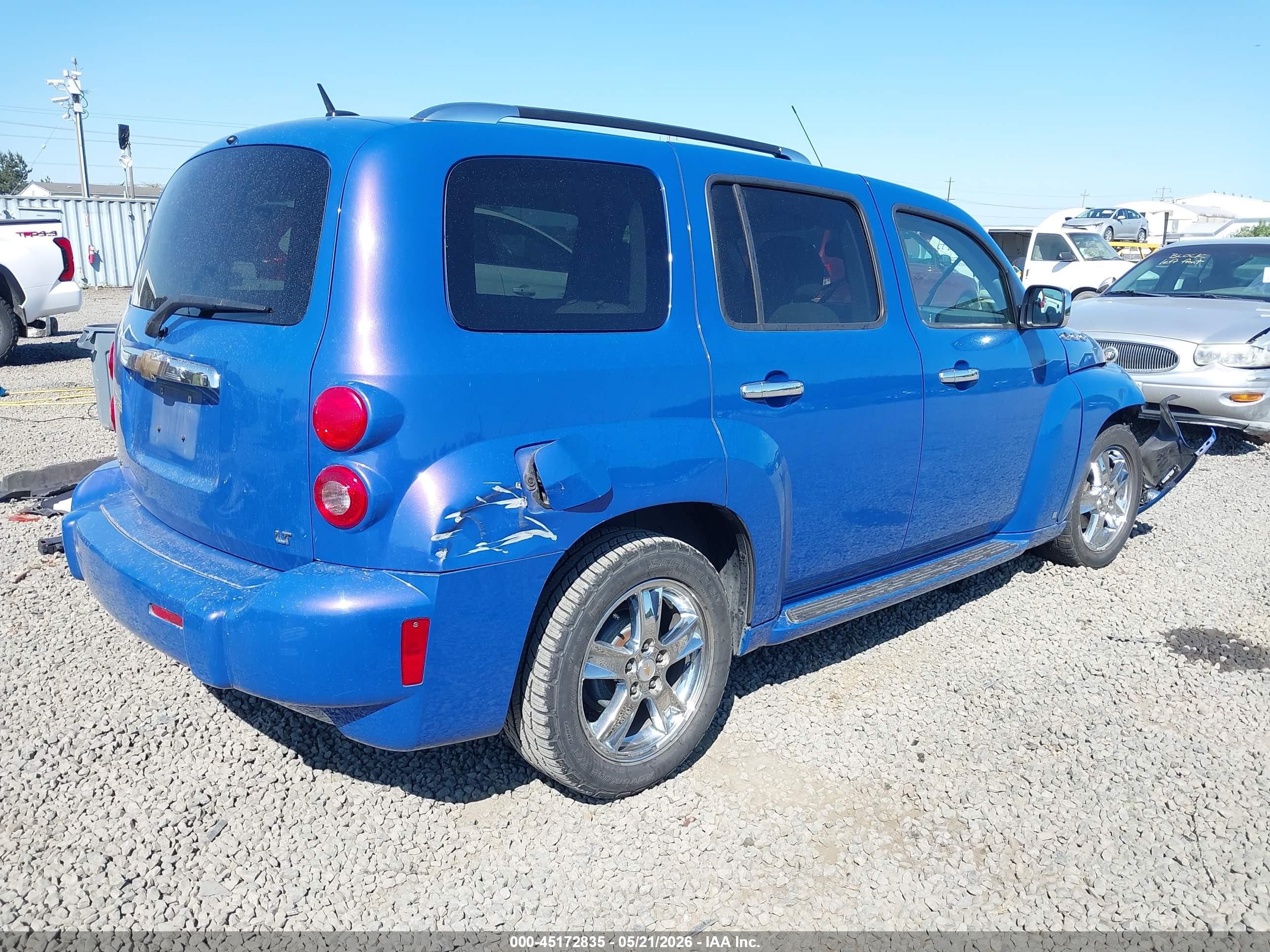 2008 Chevrolet Hhr Lt Blue vin: 3GNDA23P68S545537
