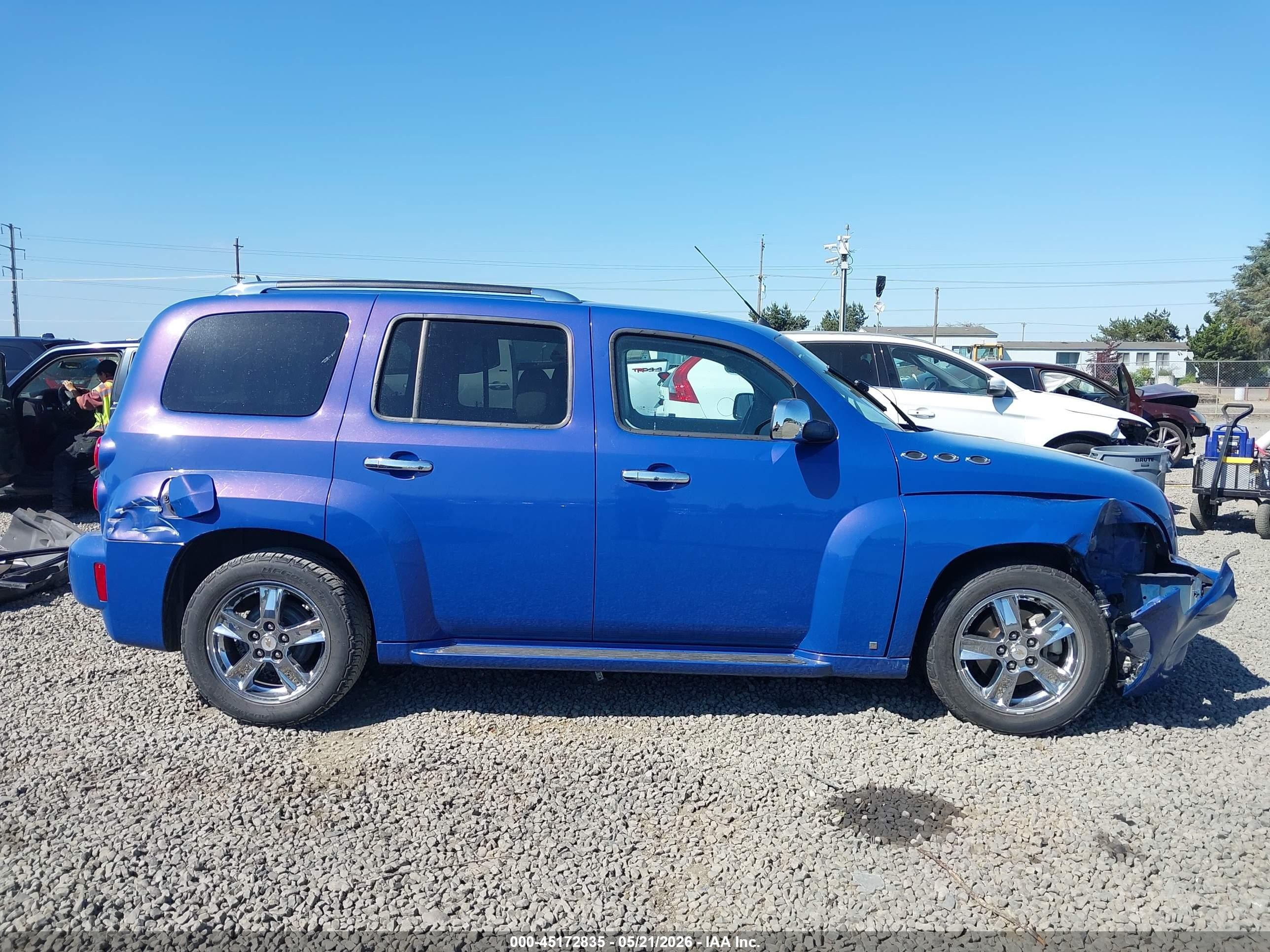 2008 Chevrolet Hhr Lt Blue vin: 3GNDA23P68S545537
