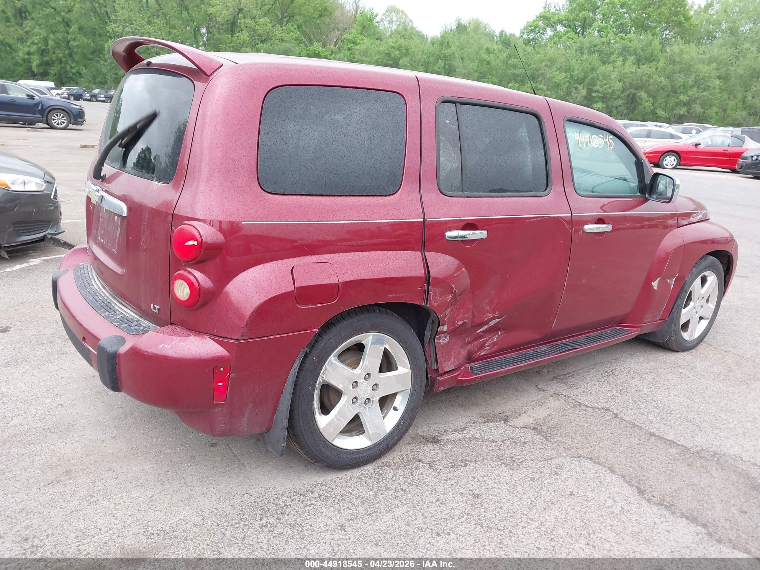 2006 Chevrolet Hhr Lt Burgundy vin: 3GNDA23P96S648030
