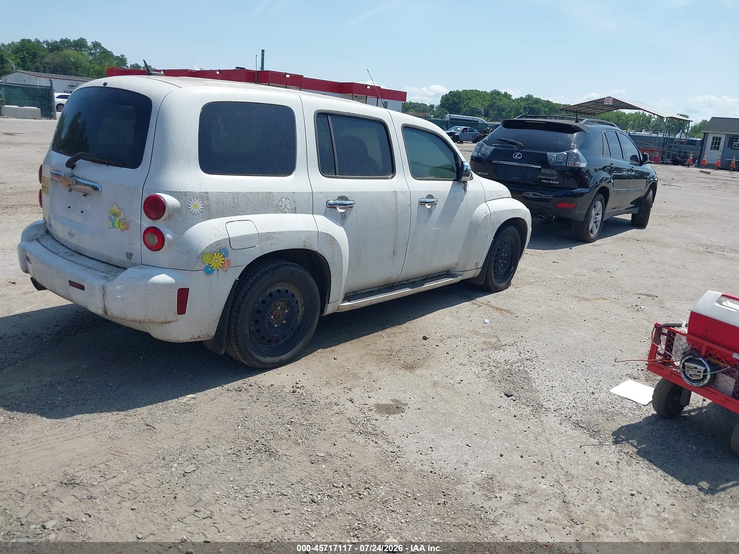 2007 Chevrolet Hhr Lt White vin: 3GNDA23PX7S559052