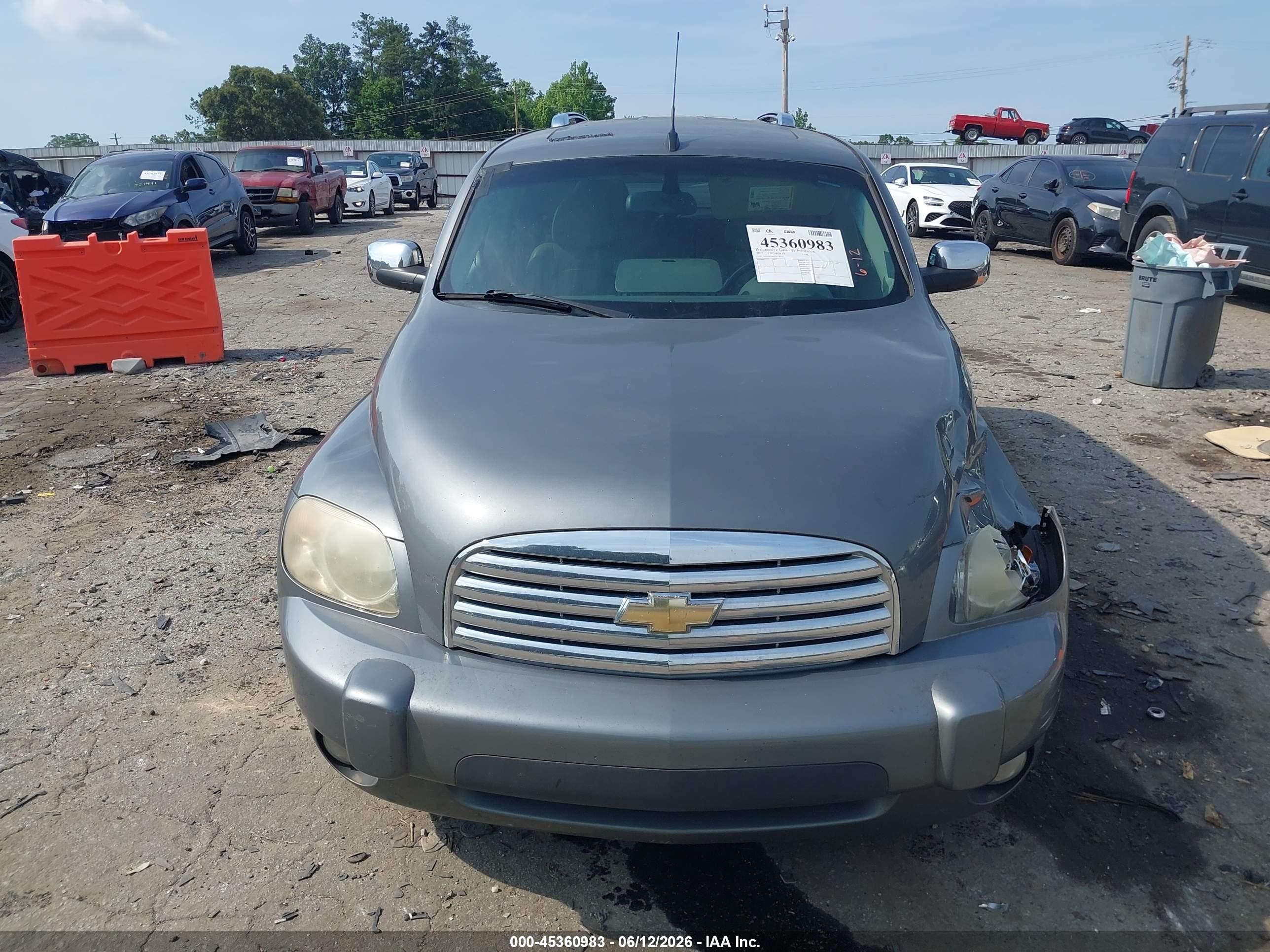 2007 Chevrolet Hhr Lt Gray vin: 3GNDA33P07S578215