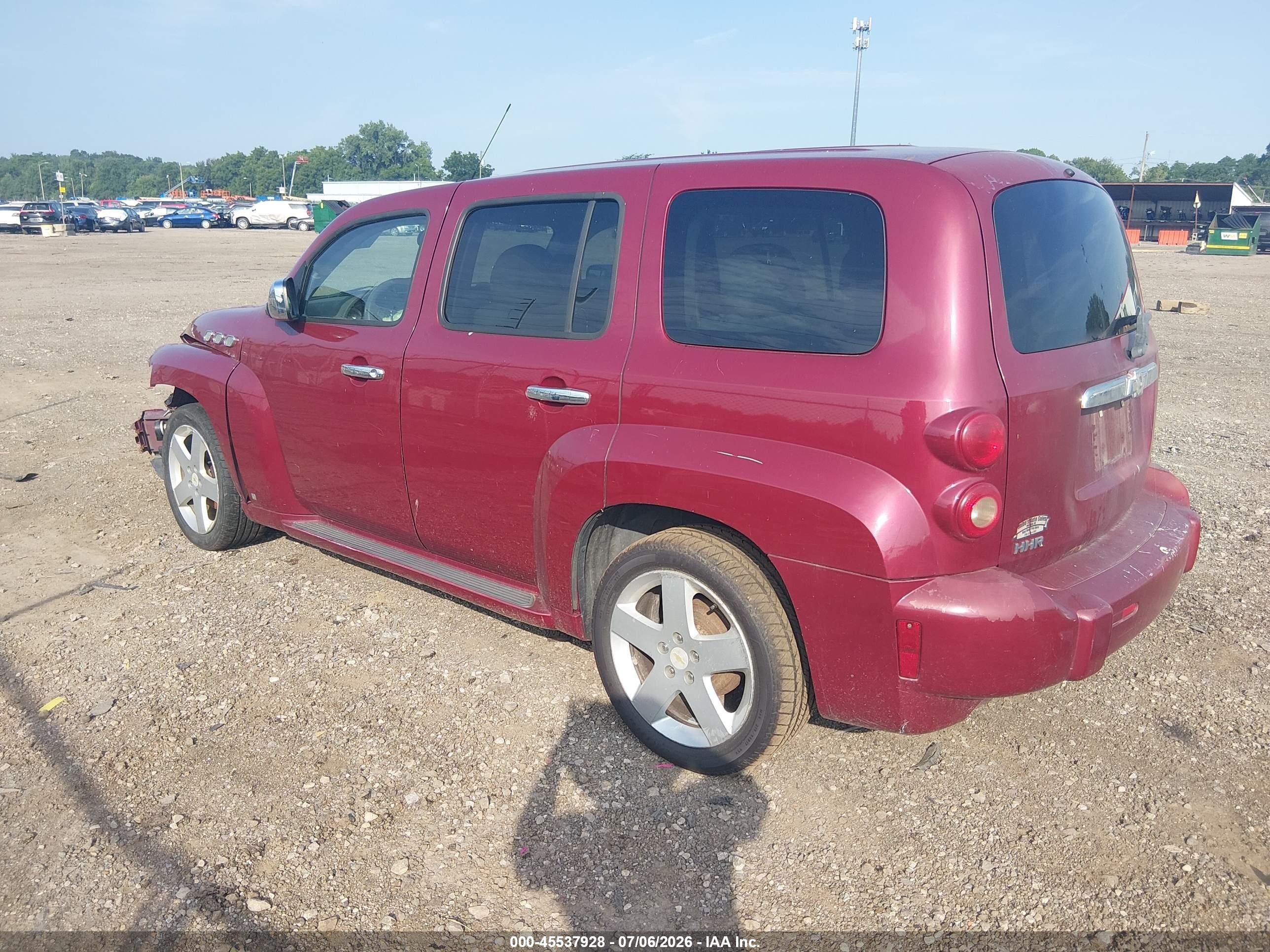 2007 Chevrolet Hhr Lt Red vin: 3GNDA33P07S583267