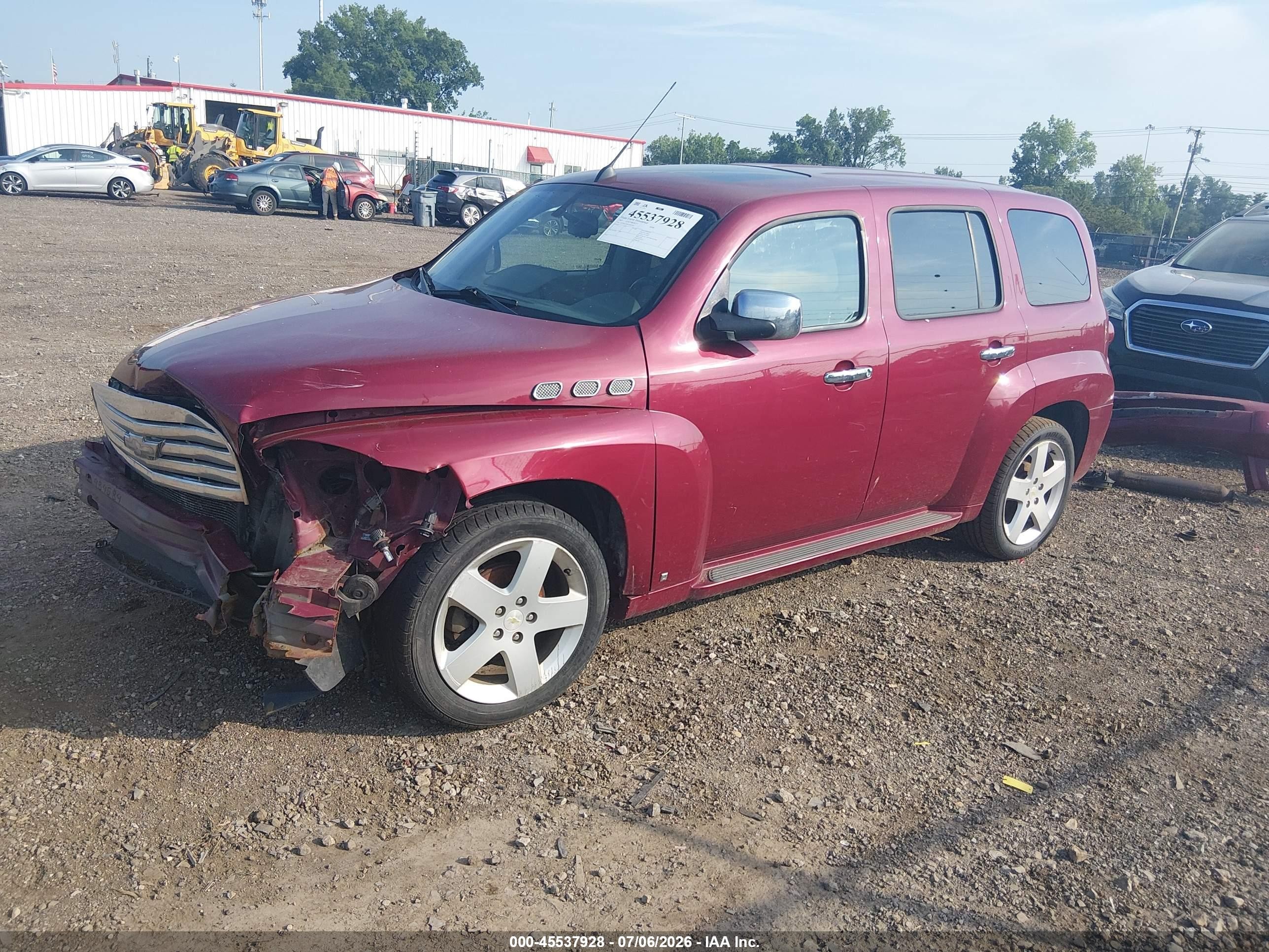 2007 Chevrolet Hhr Lt Red vin: 3GNDA33P07S583267
