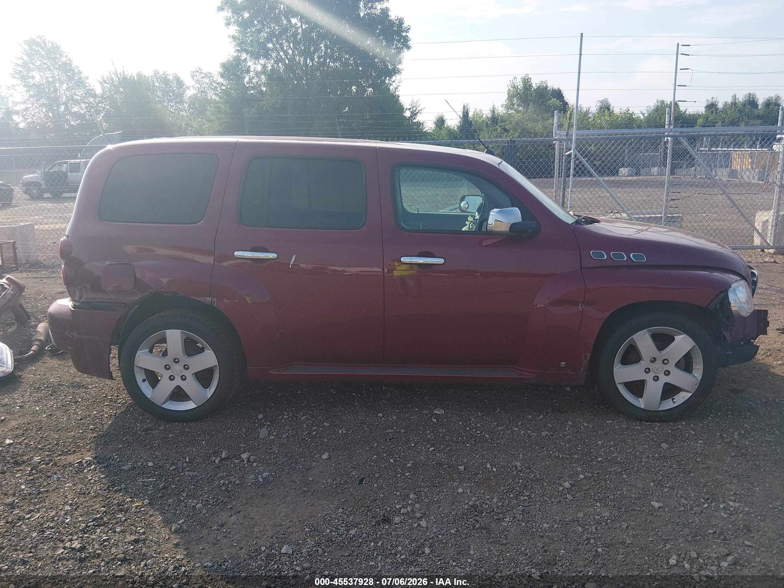 2007 Chevrolet Hhr Lt Red vin: 3GNDA33P07S583267