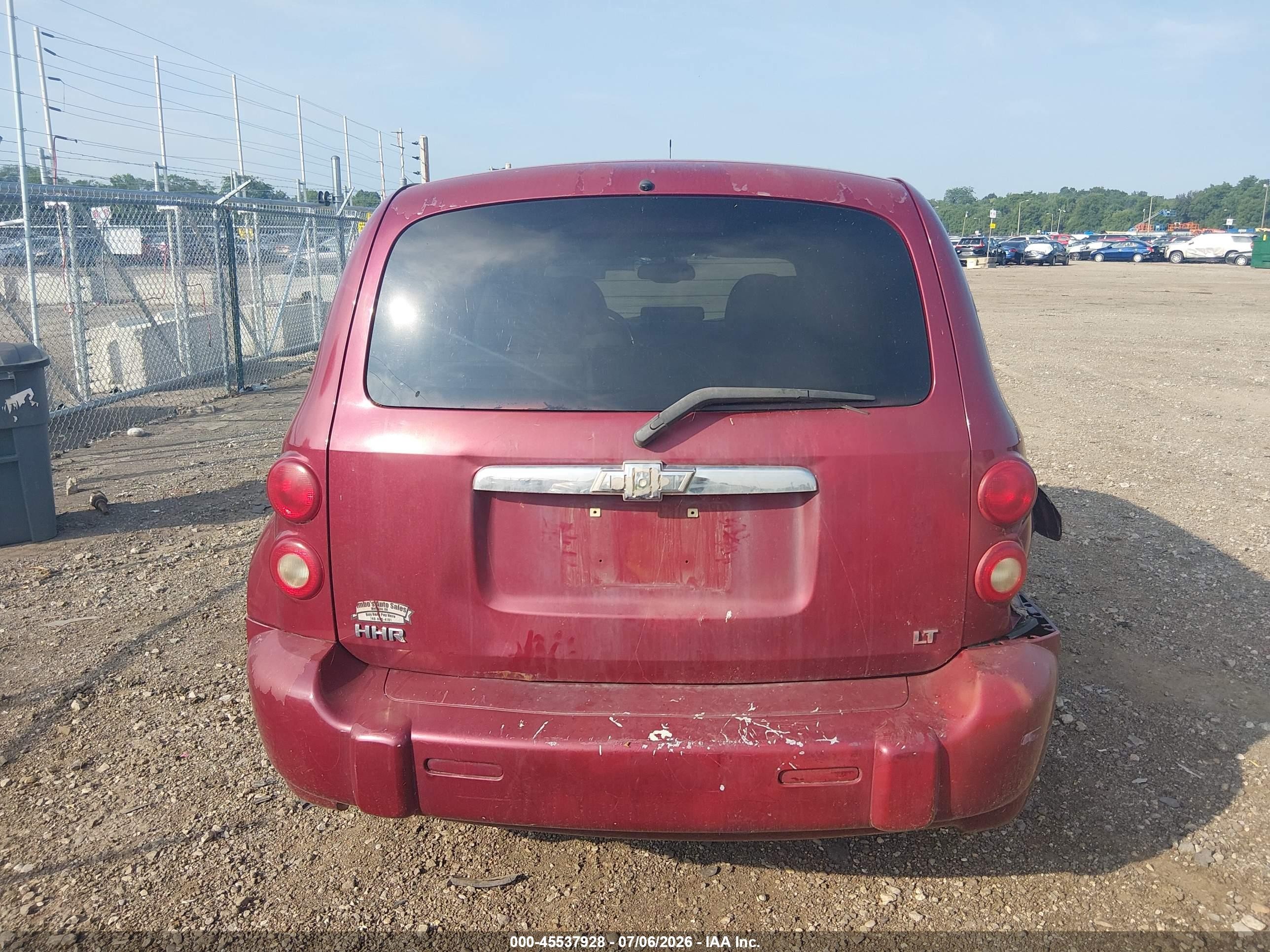 2007 Chevrolet Hhr Lt Red vin: 3GNDA33P07S583267