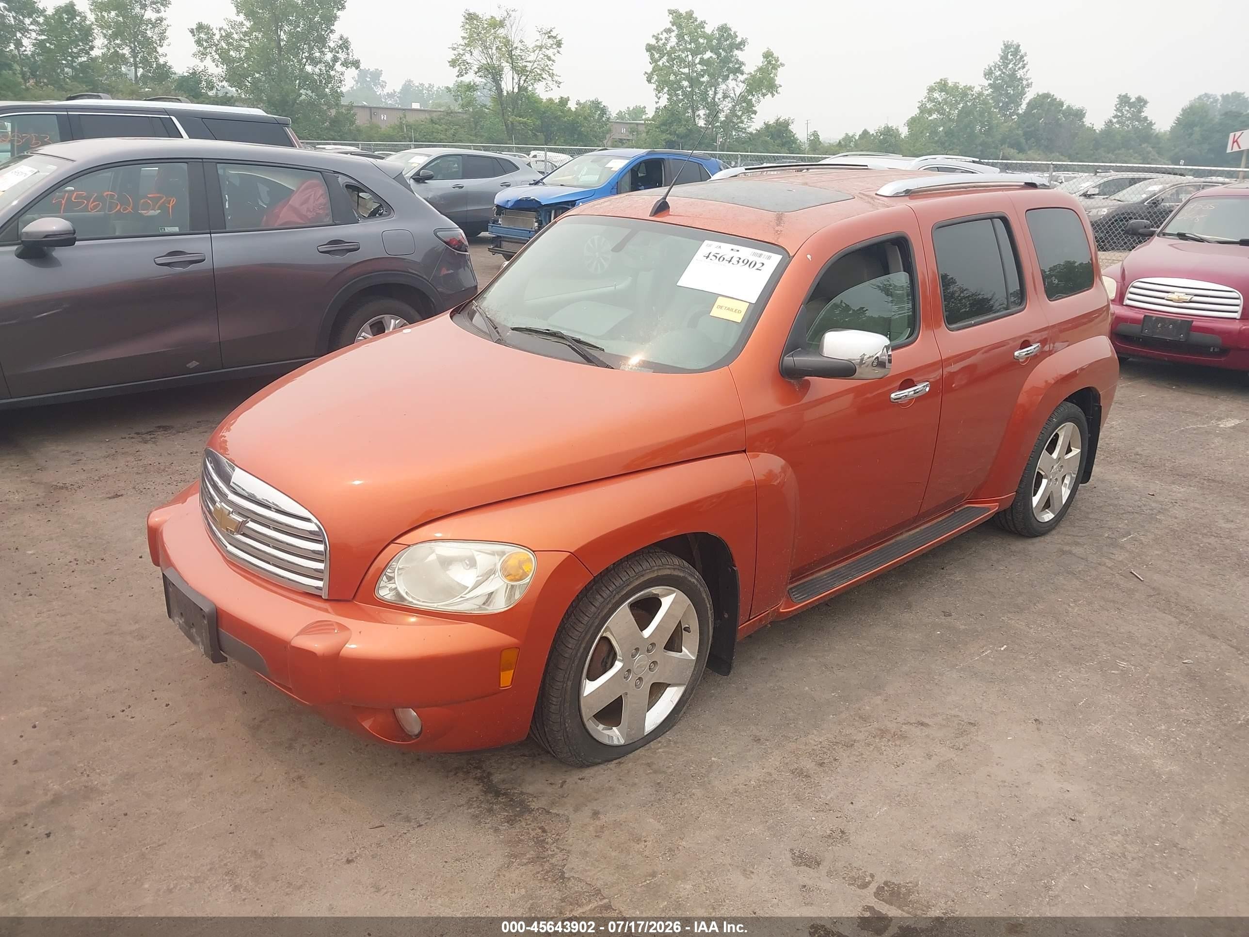 2007 Chevrolet Hhr Lt Оранжевый vin: 3GNDA33P47S507504