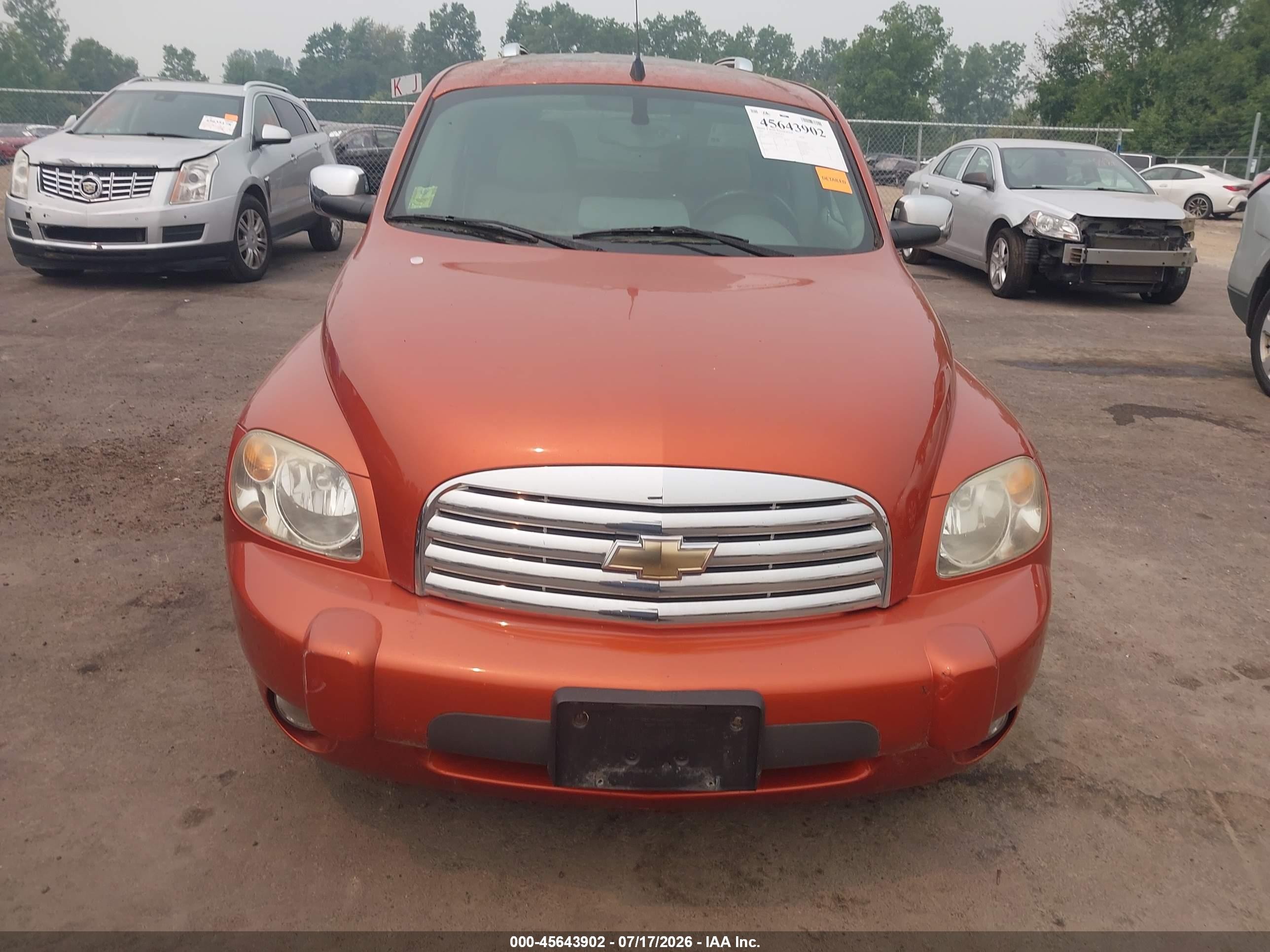 2007 Chevrolet Hhr Lt Оранжевый vin: 3GNDA33P47S507504
