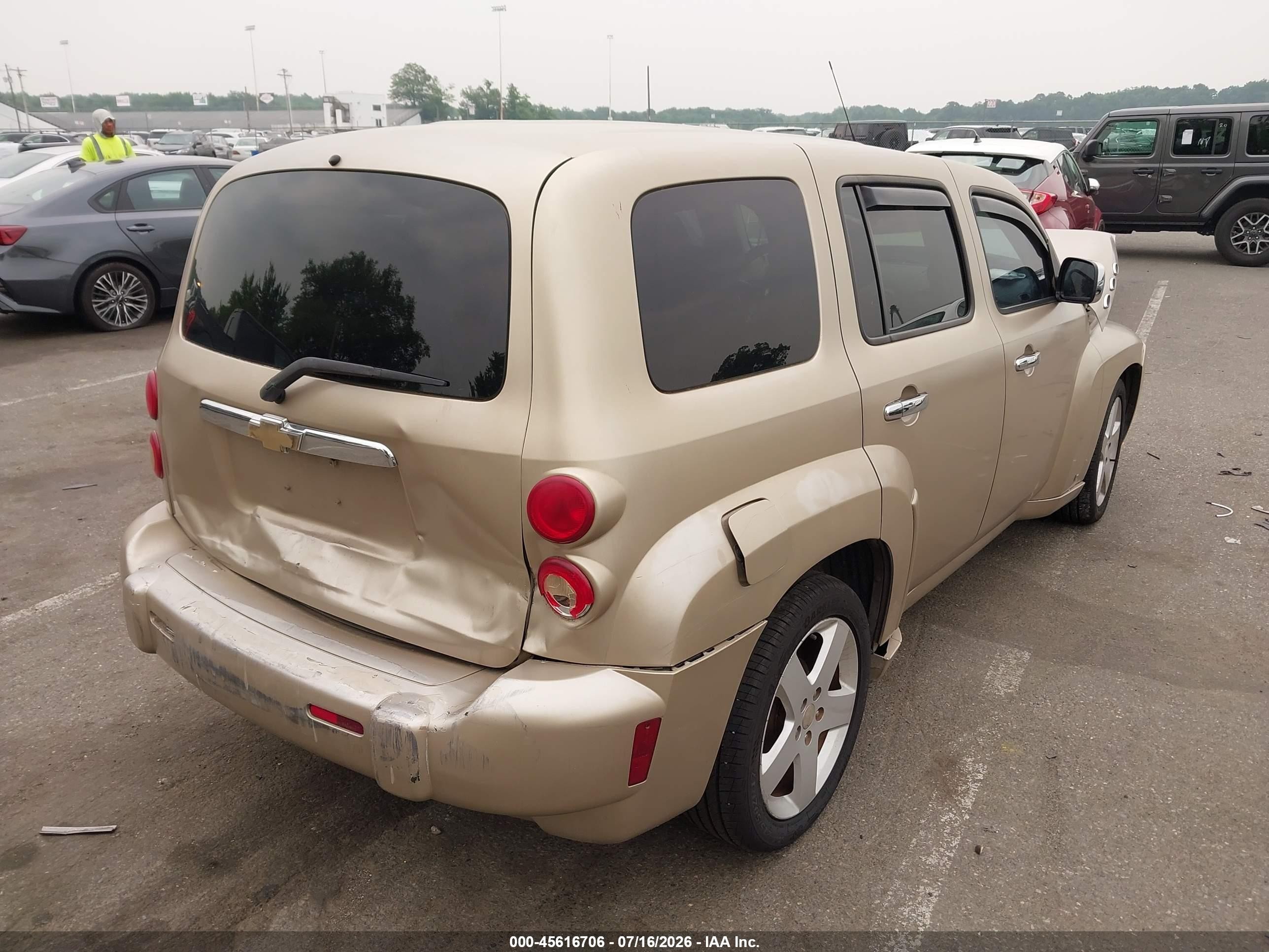2007 Chevrolet Hhr Lt Beige vin: 3GNDA33P57S537305