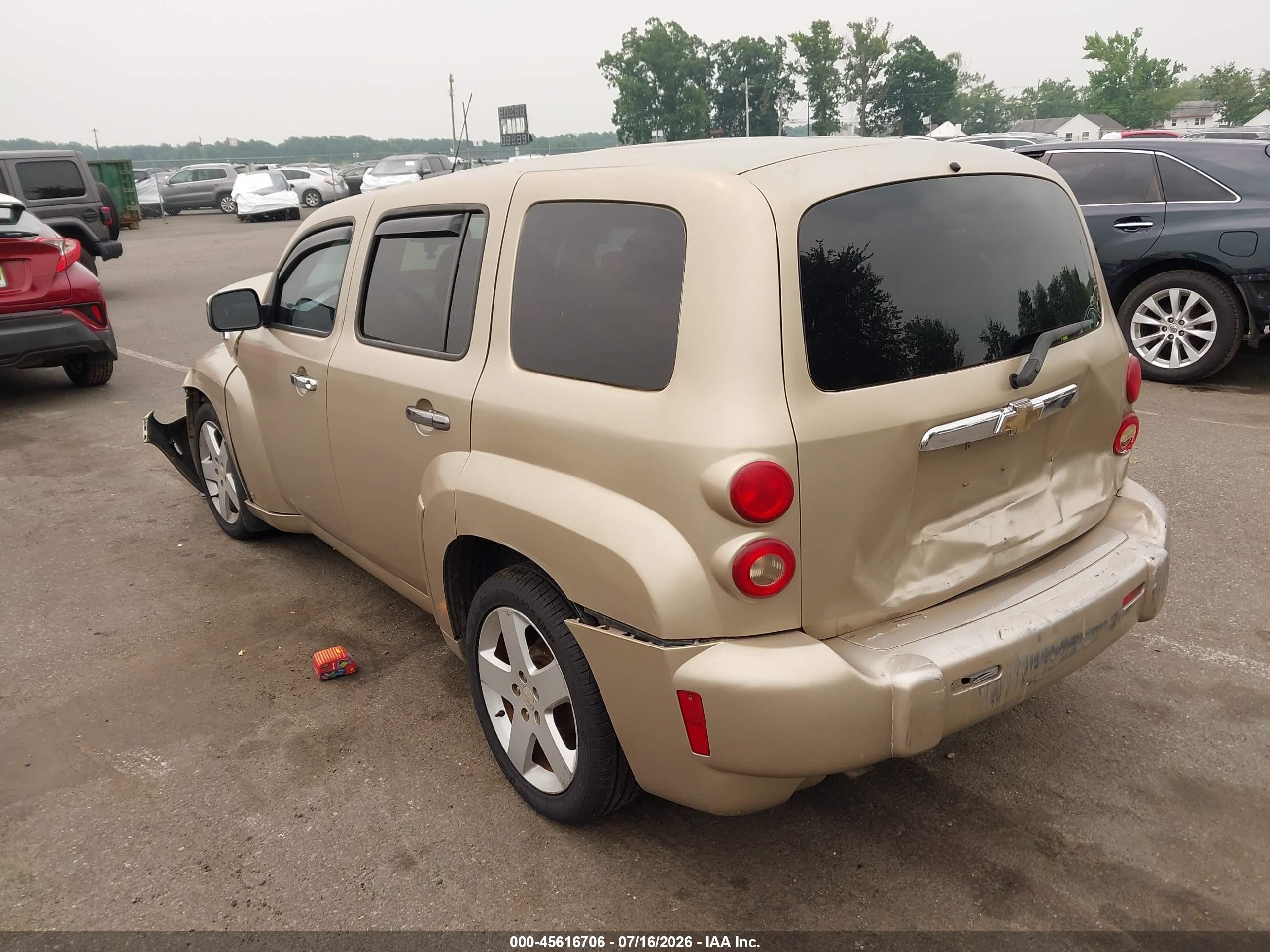 2007 Chevrolet Hhr Lt Beige vin: 3GNDA33P57S537305