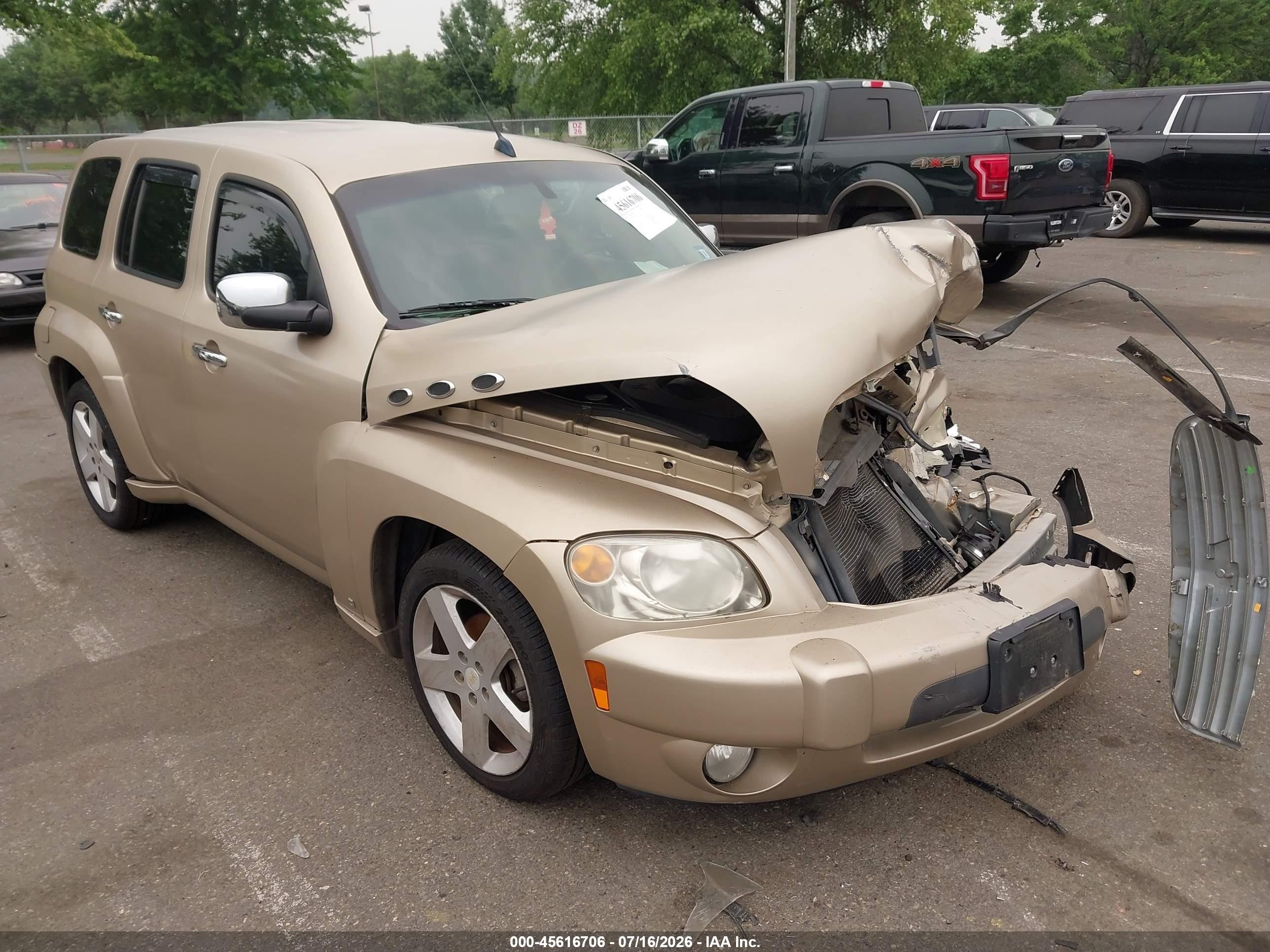 2007 Chevrolet Hhr Lt Beige vin: 3GNDA33P57S537305
