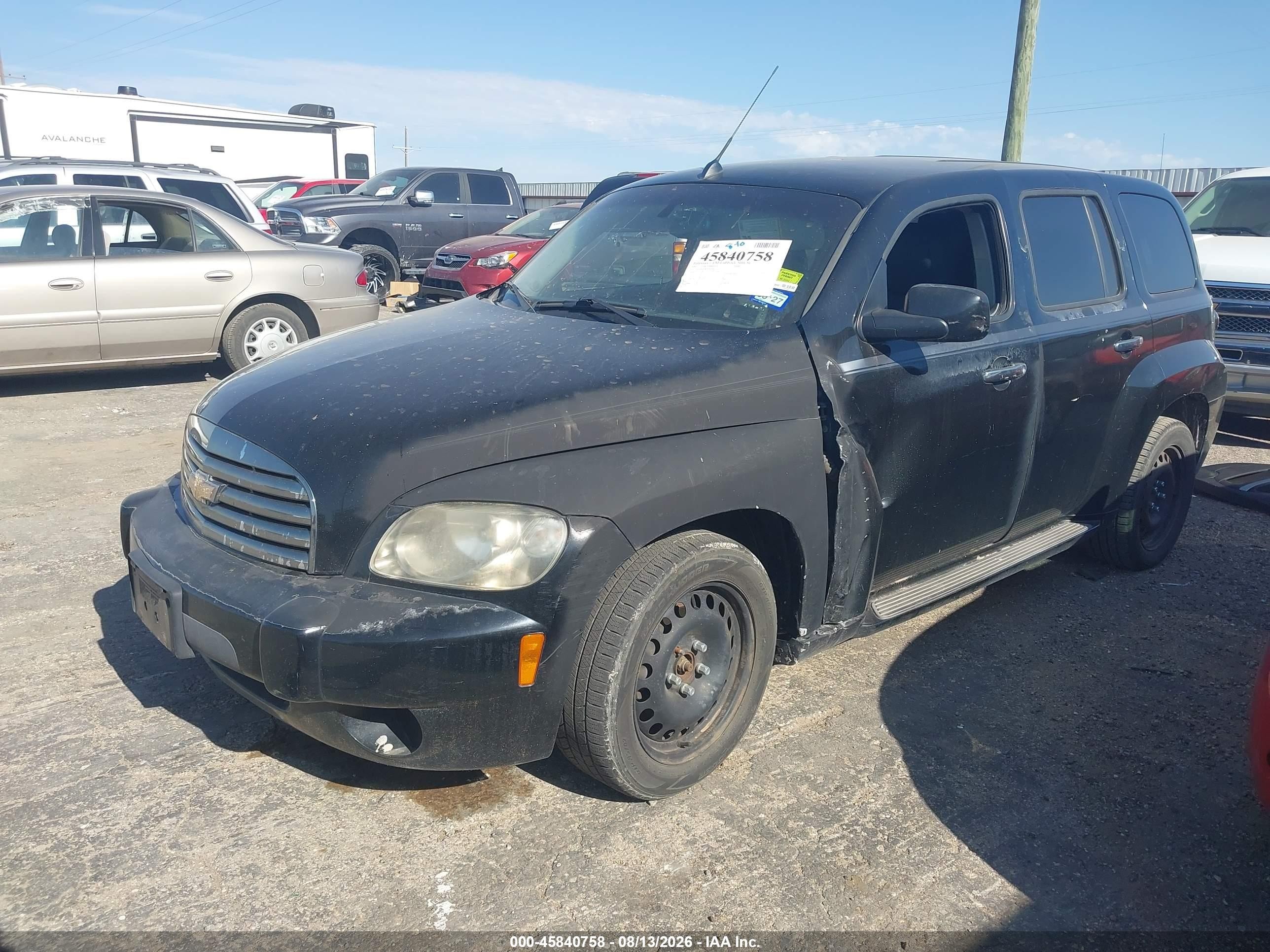 2007 Chevrolet Hhr Lt Black vin: 3GNDA33P87S581296