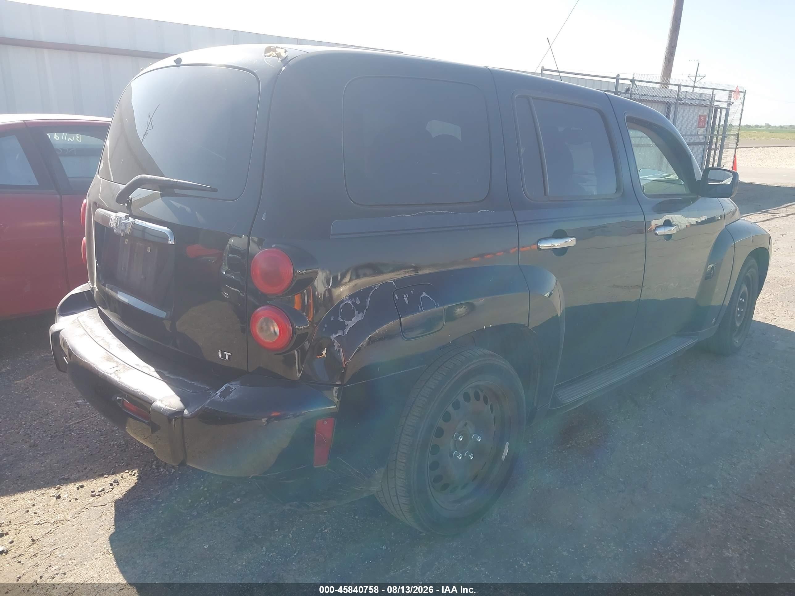 2007 Chevrolet Hhr Lt Black vin: 3GNDA33P87S581296