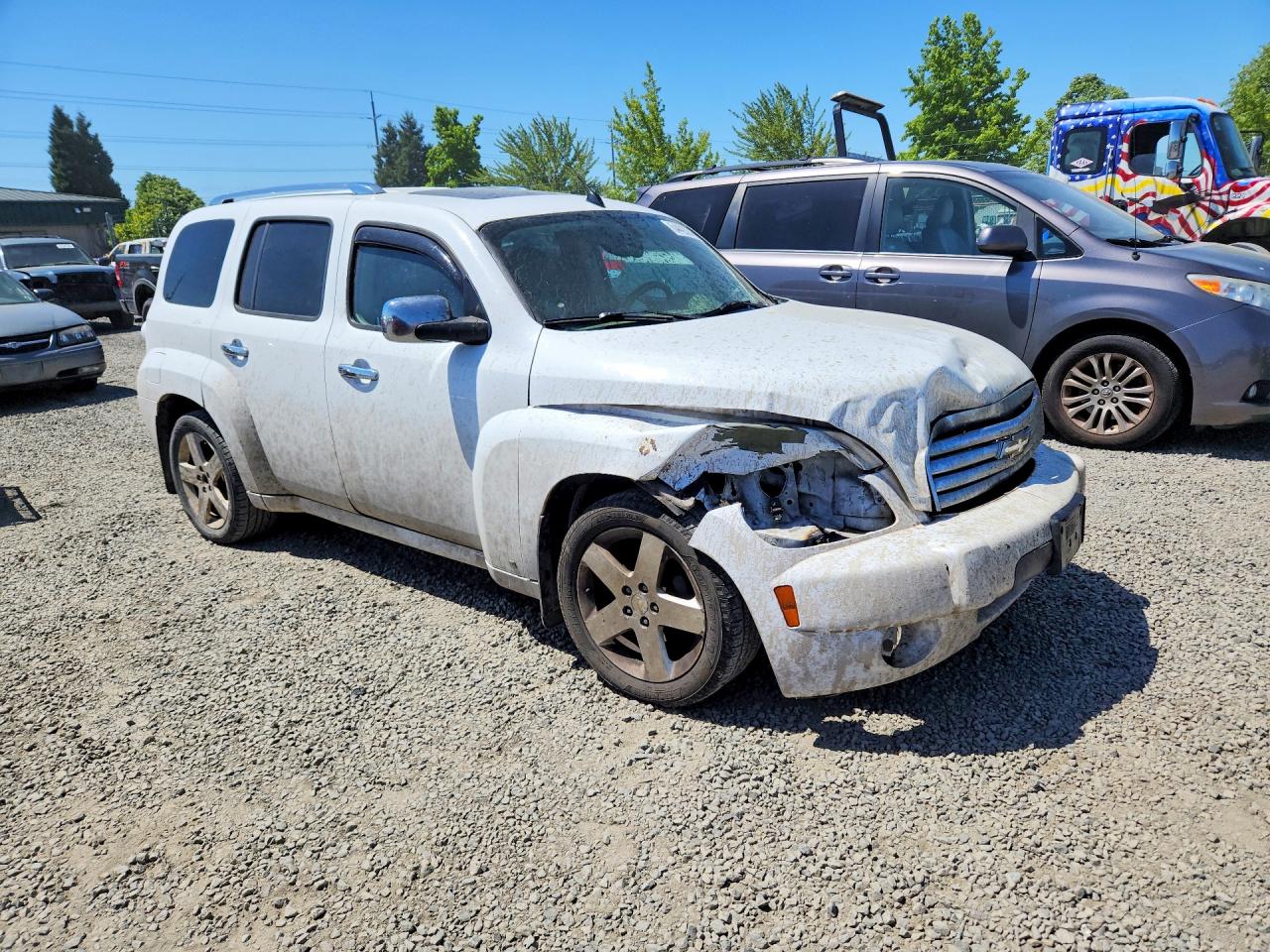 2007 Chevrolet Hhr Lt White vin: 3GNDA33P87S634353