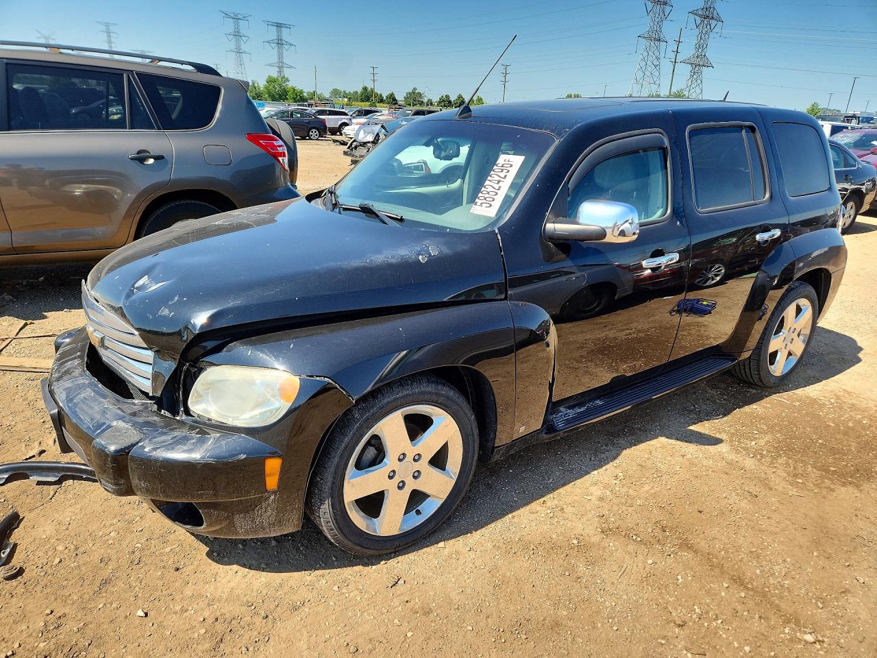 2008 Chevrolet Hhr Lt Black vin: 3GNDA53P18S572193