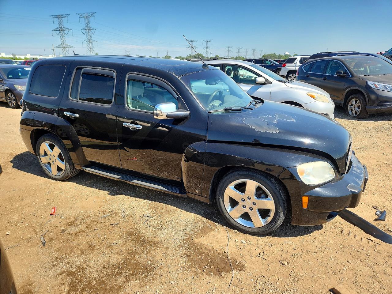 2008 Chevrolet Hhr Lt Black vin: 3GNDA53P18S572193