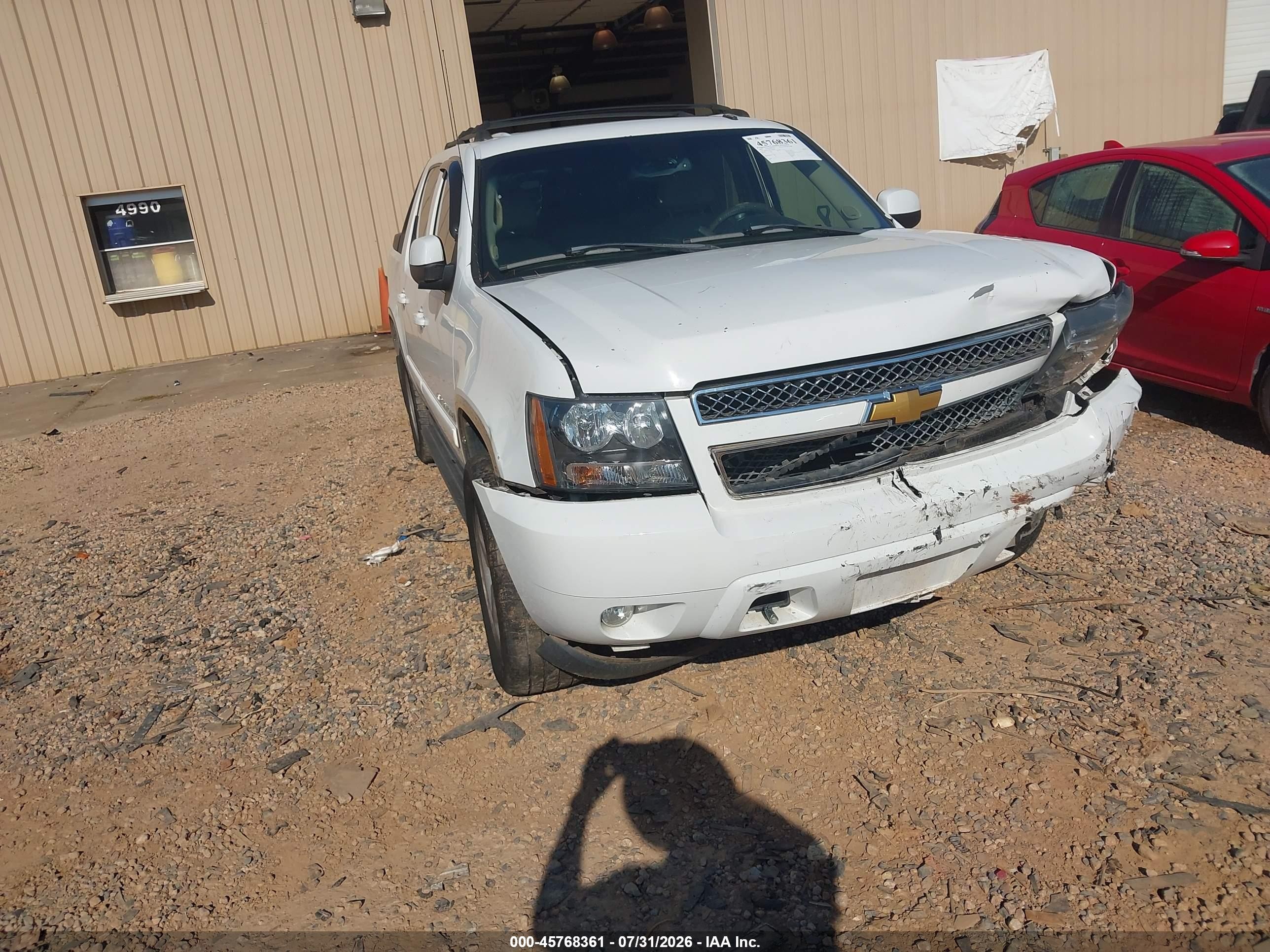 2007 Chevrolet Avalanche 1500 Ltz White vin: 3GNEC12007G106638