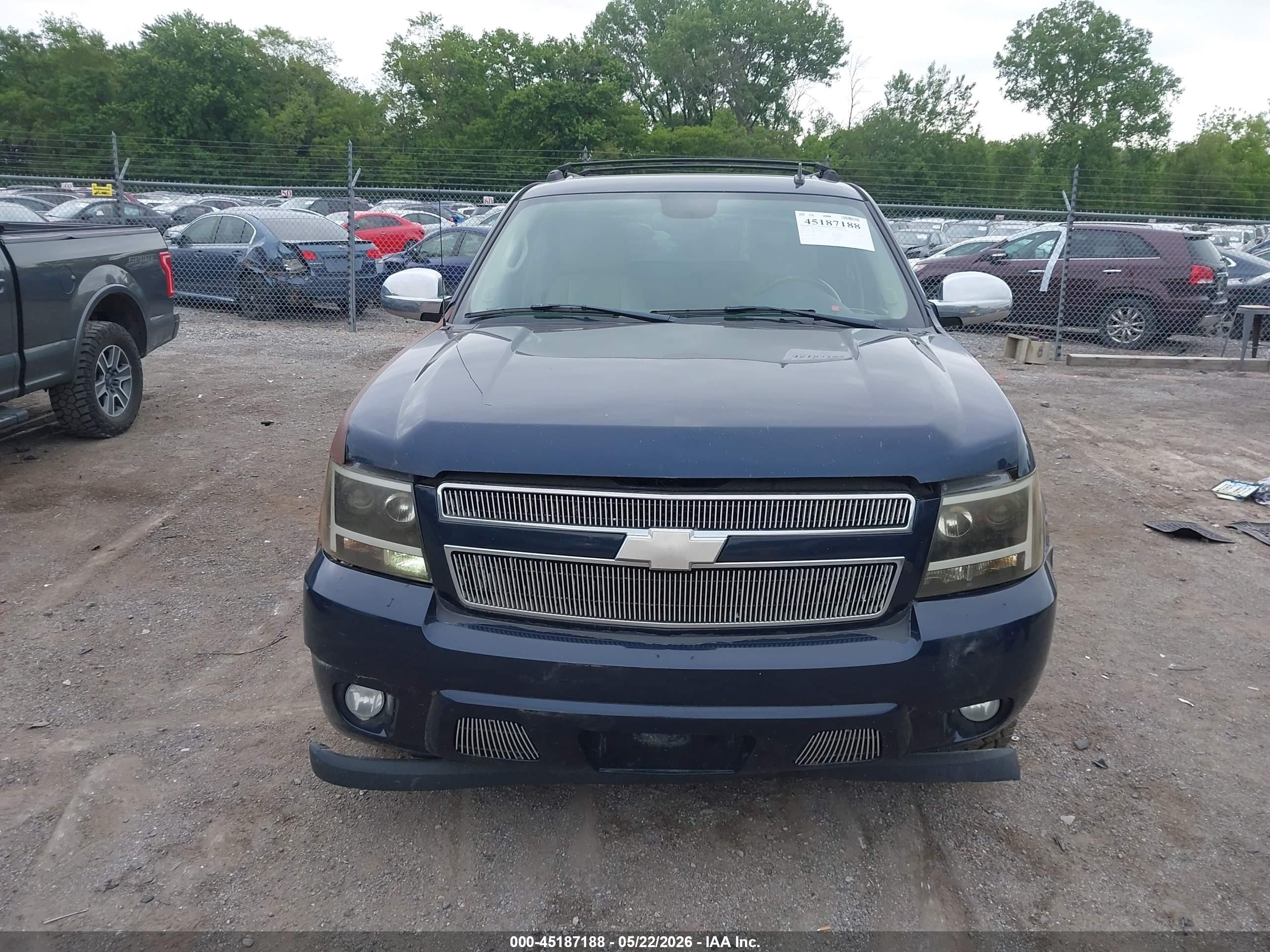 2007 Chevrolet Avalanche 1500 Lt Dark Blue vin: 3GNEC12007G134004