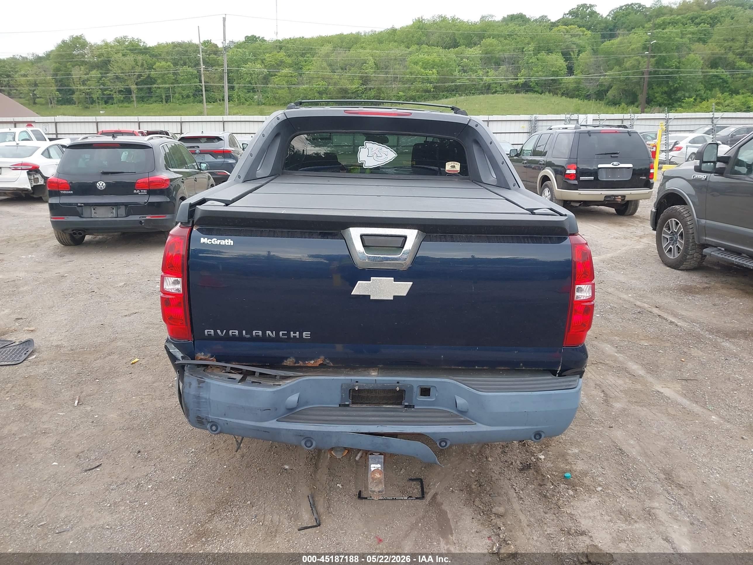 2007 Chevrolet Avalanche 1500 Lt Dark Blue vin: 3GNEC12007G134004