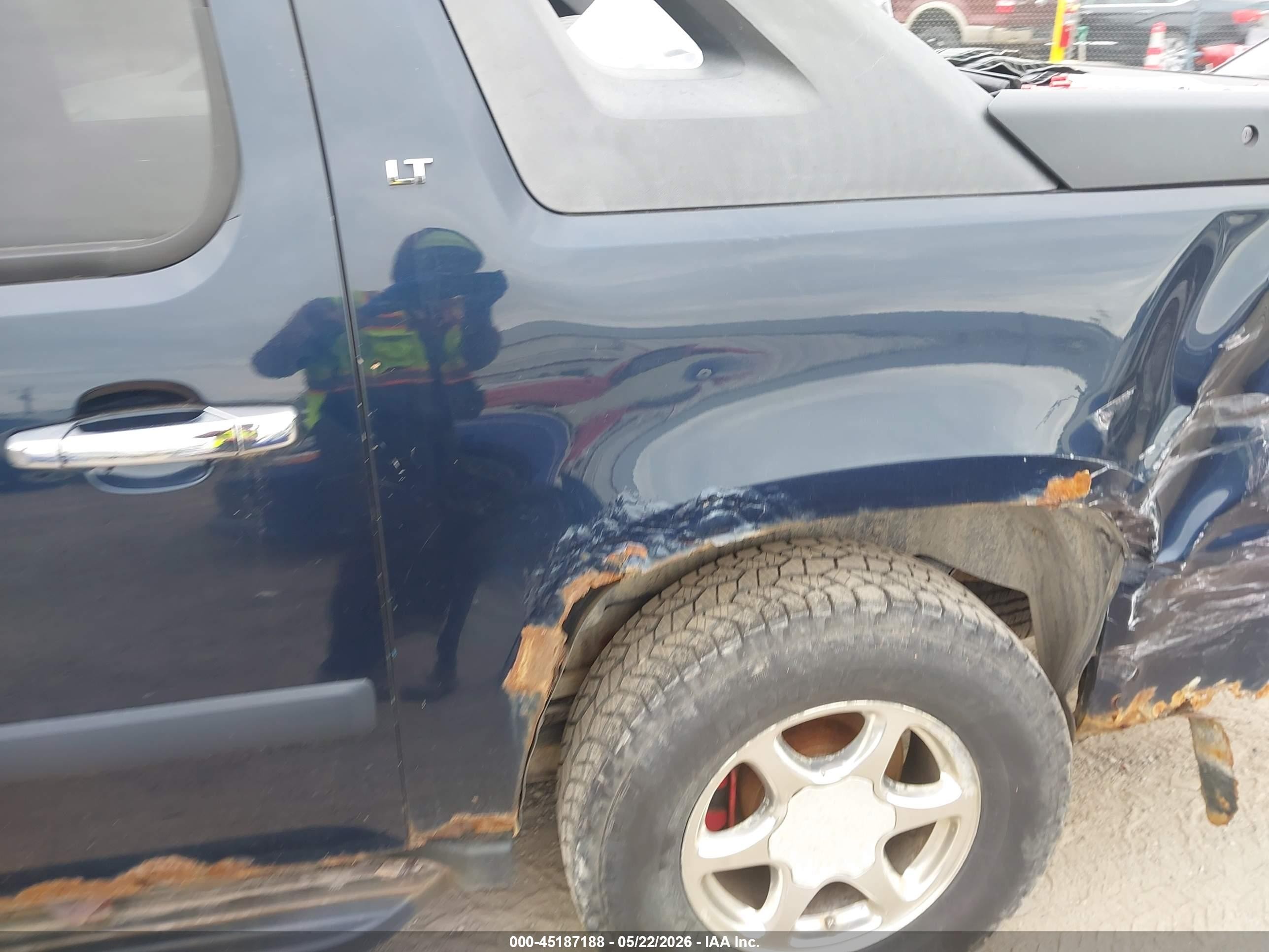 2007 Chevrolet Avalanche 1500 Lt Dark Blue vin: 3GNEC12007G134004