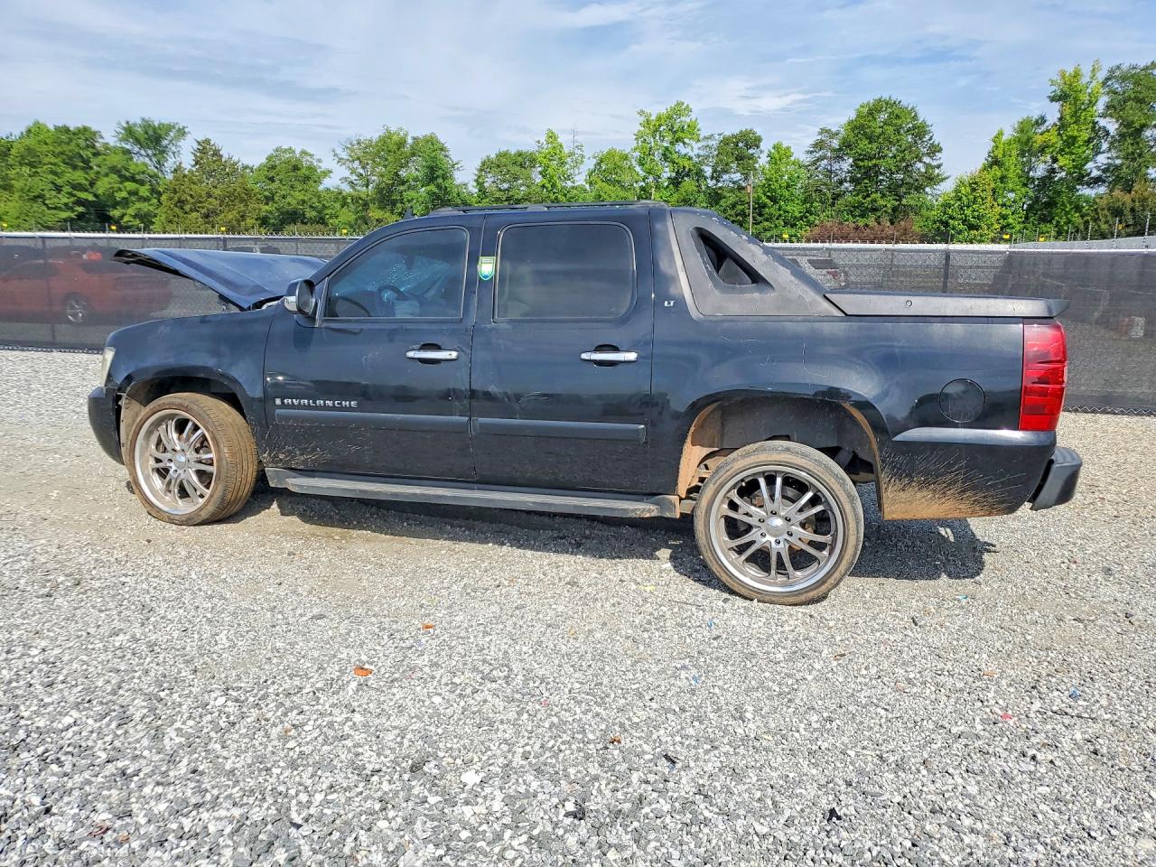 2007 Chevrolet Avalanche C1500 Black vin: 3GNEC12007G143866