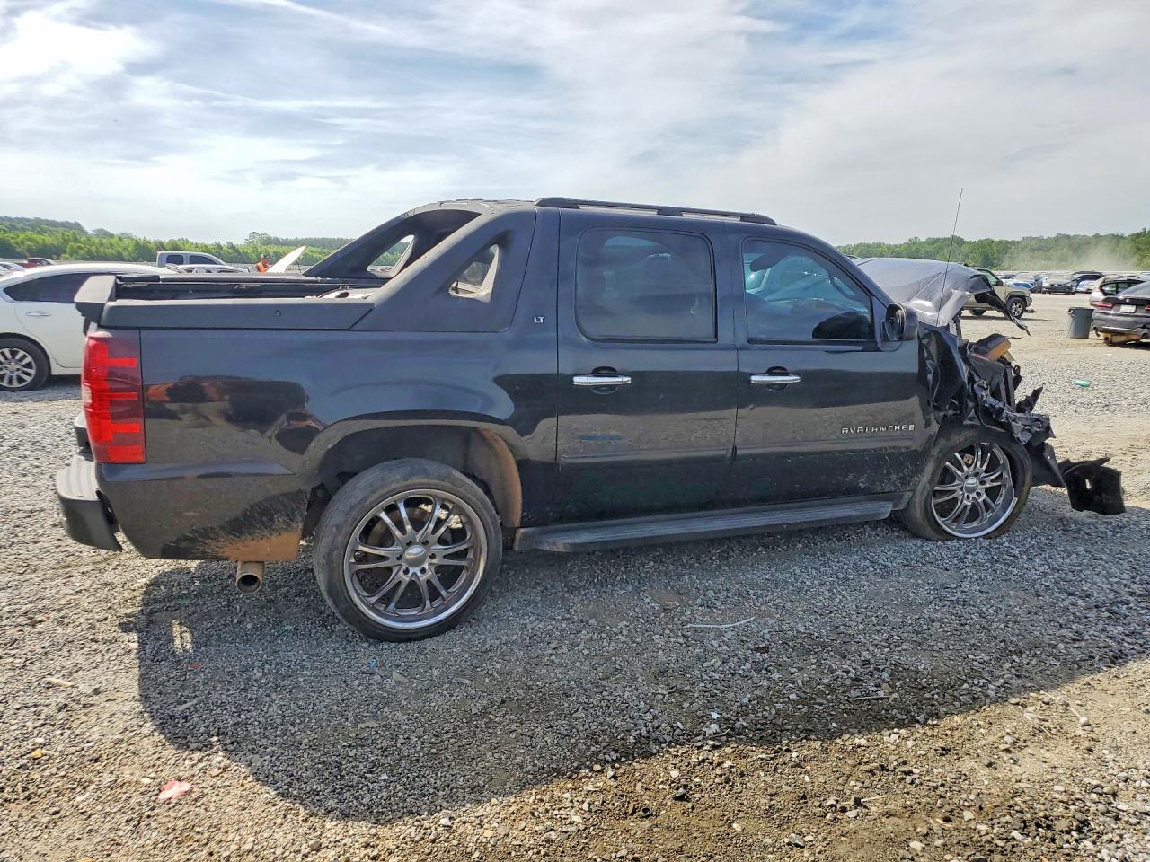 2007 Chevrolet Avalanche C1500 Black vin: 3GNEC12007G143866