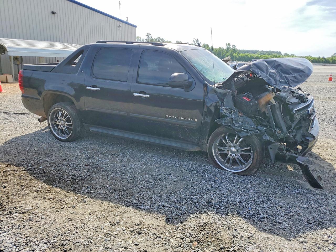 2007 Chevrolet Avalanche C1500 Black vin: 3GNEC12007G143866