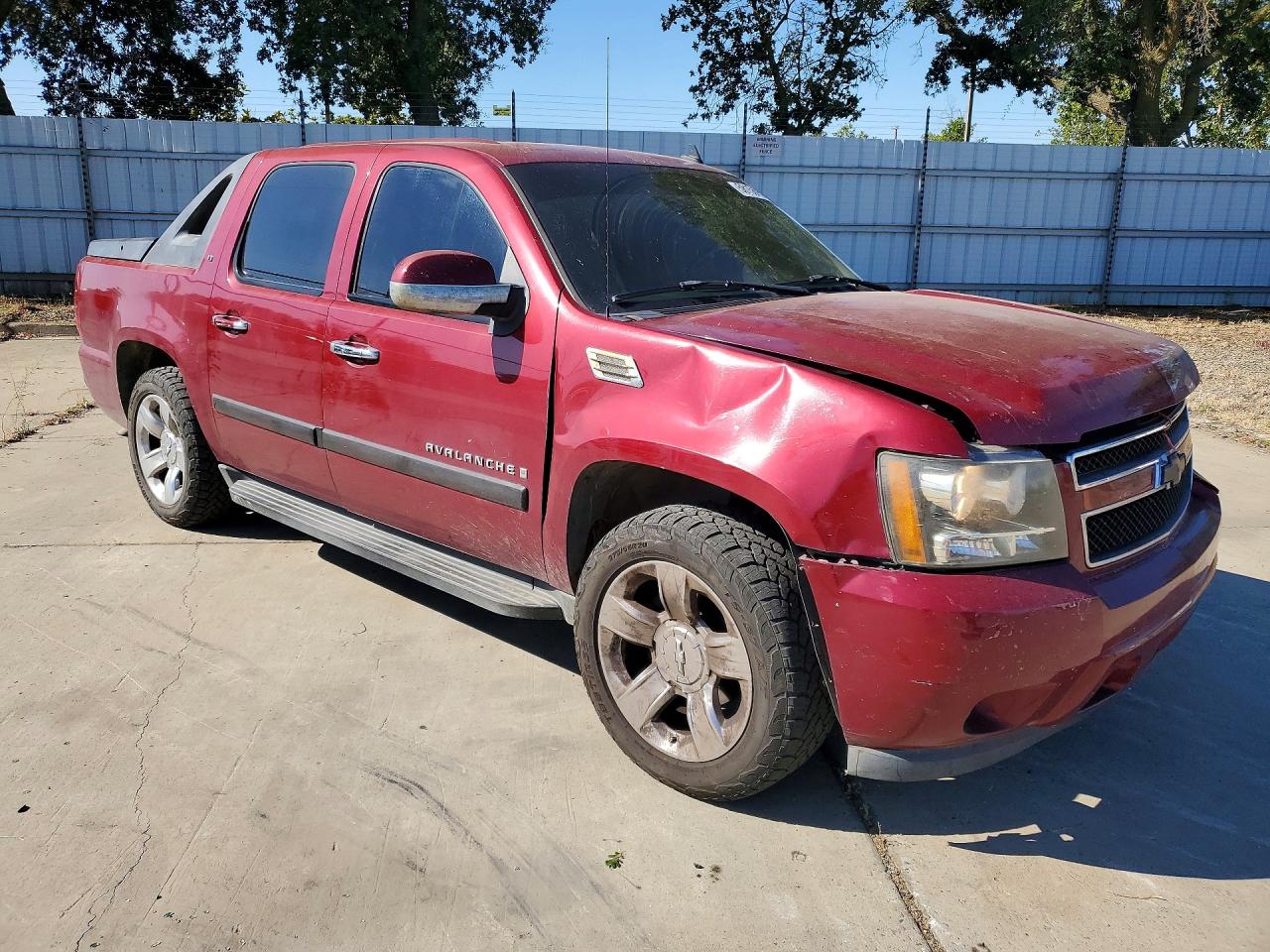 2007 Chevrolet Avalanche C1500 Бордовый vin: 3GNEC12007G208845