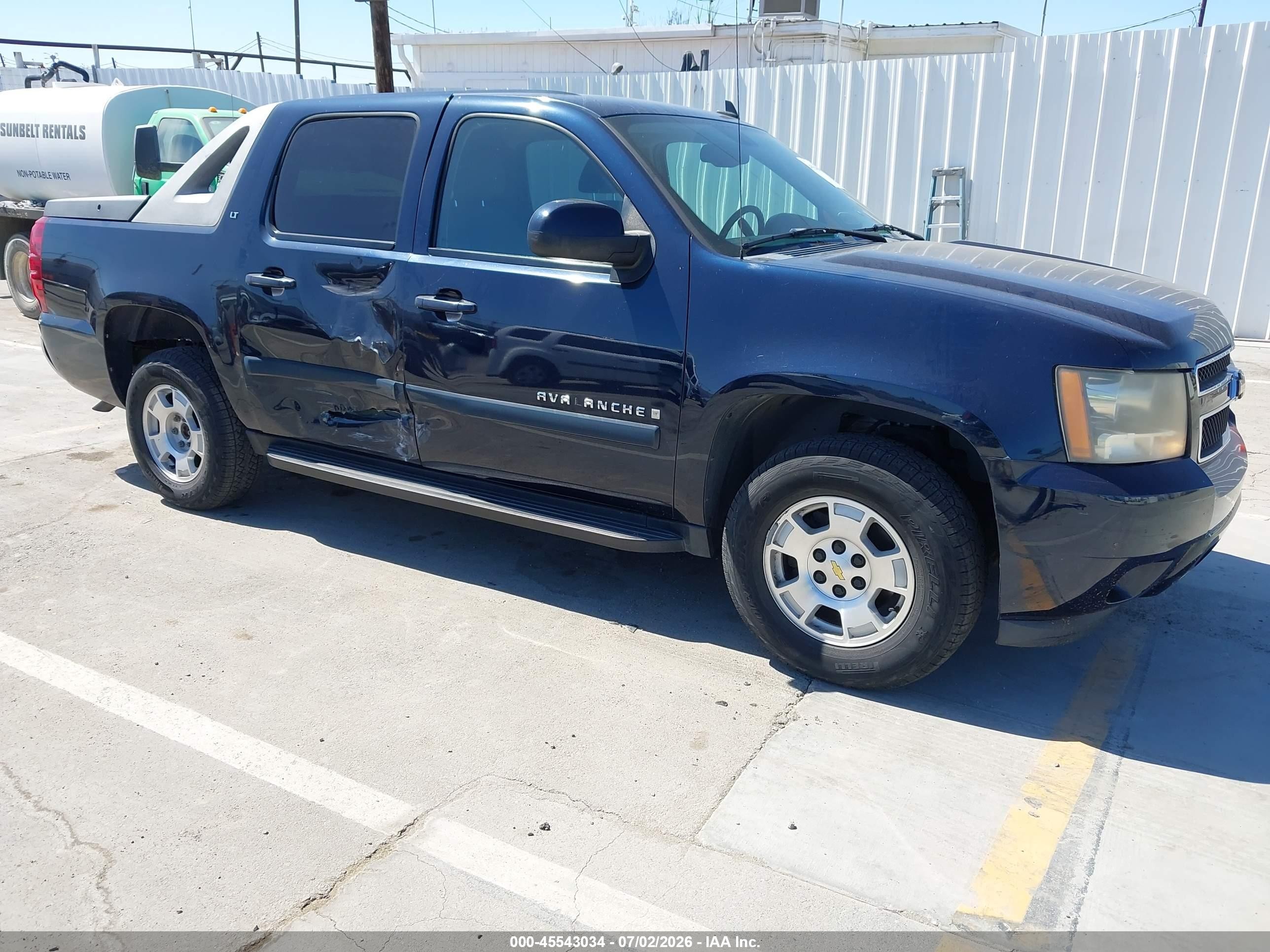 2007 Chevrolet Avalanche 1500 Lt Синий vin: 3GNEC12017G291993