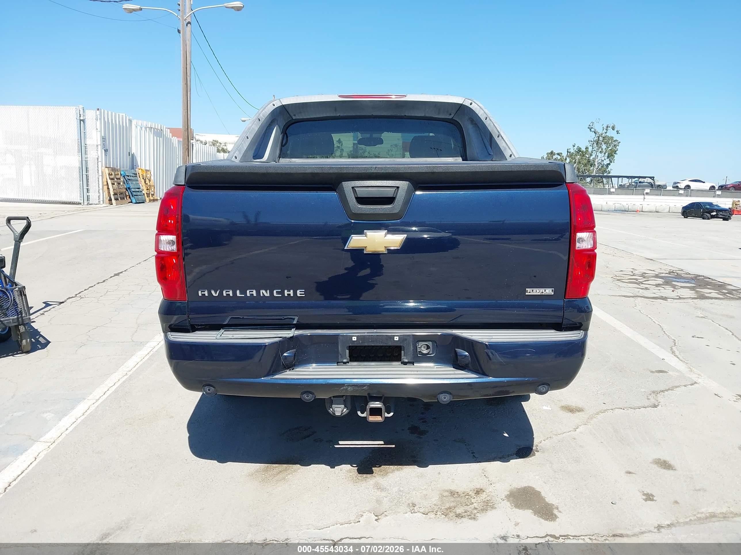 2007 Chevrolet Avalanche 1500 Lt Blue vin: 3GNEC12017G291993