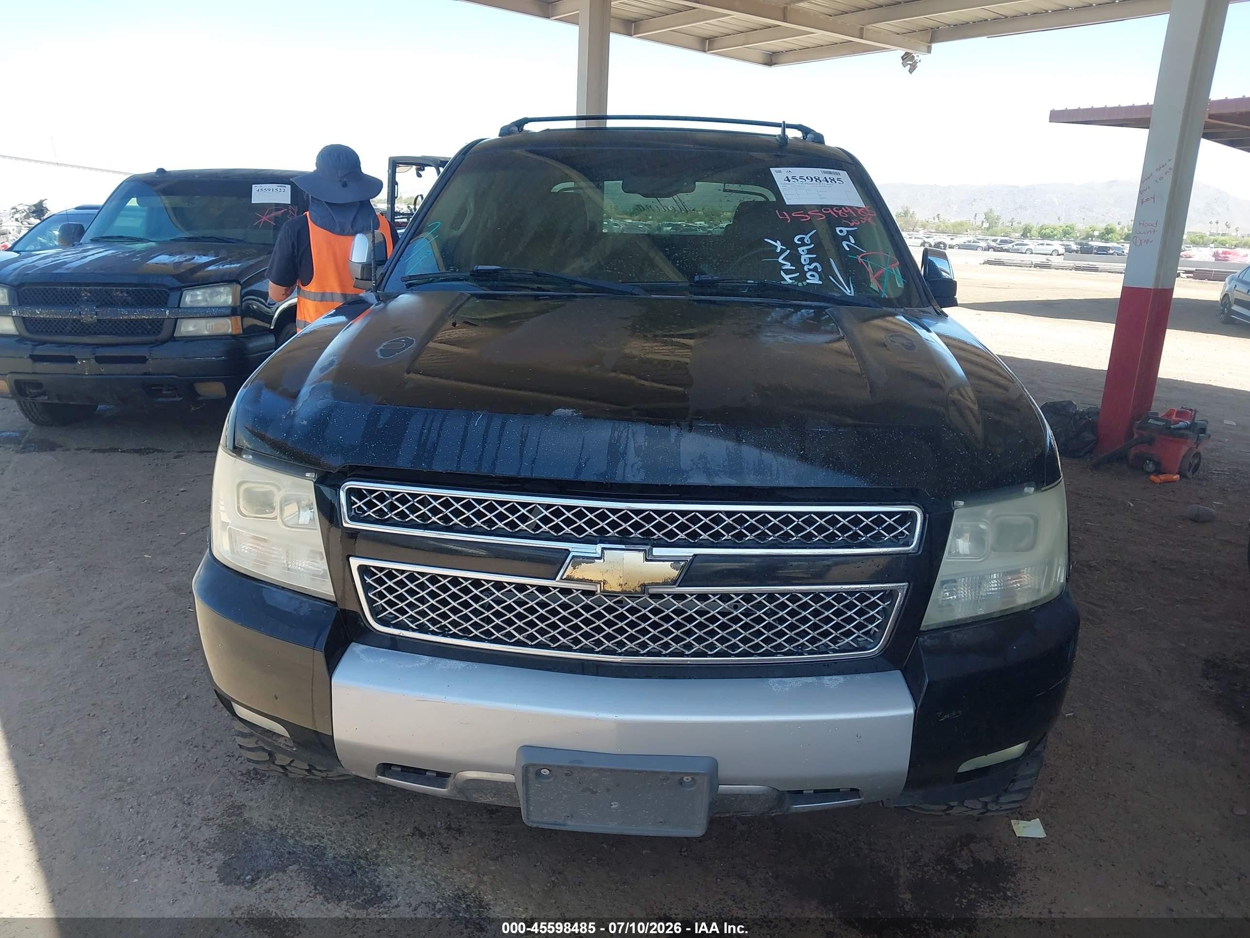 2008 Chevrolet Avalanche 1500 Lt Black vin: 3GNEC12018G103992