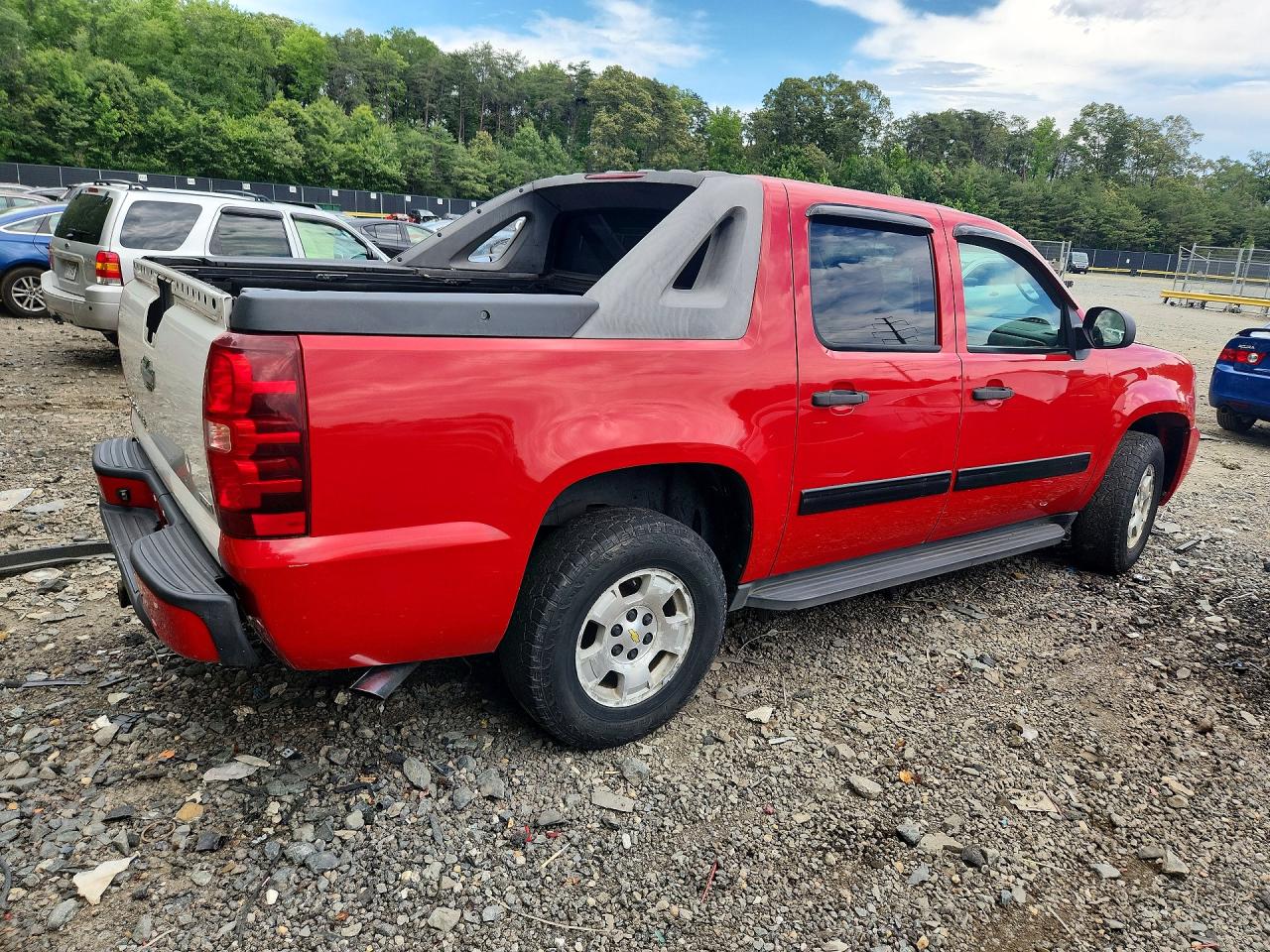 2009 Chevrolet Avalanche C1500 Ls Red vin: 3GNEC12029G265650