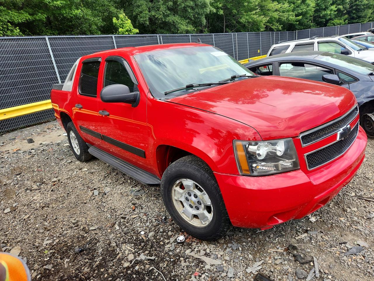 2009 Chevrolet Avalanche C1500 Ls Red vin: 3GNEC12029G265650