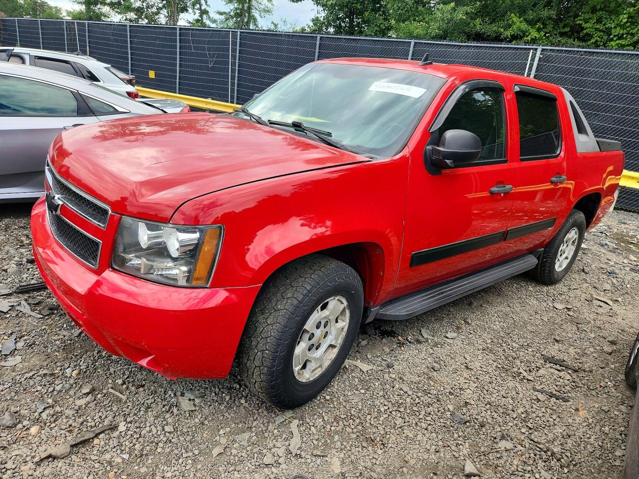 2009 Chevrolet Avalanche C1500 Ls Red vin: 3GNEC12029G265650