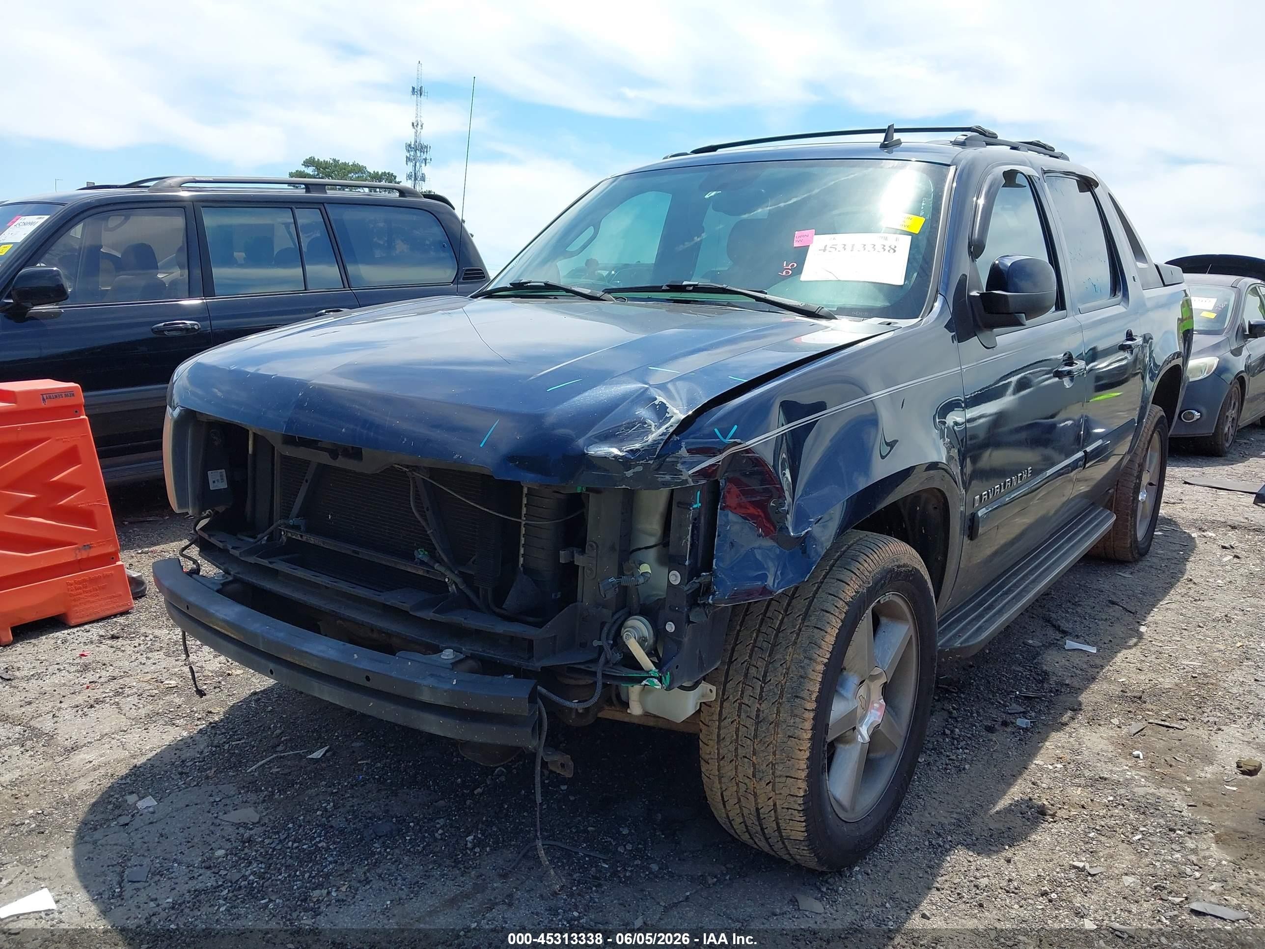 2007 Chevrolet Avalanche 1500 Lt Black vin: 3GNEC12047G263623