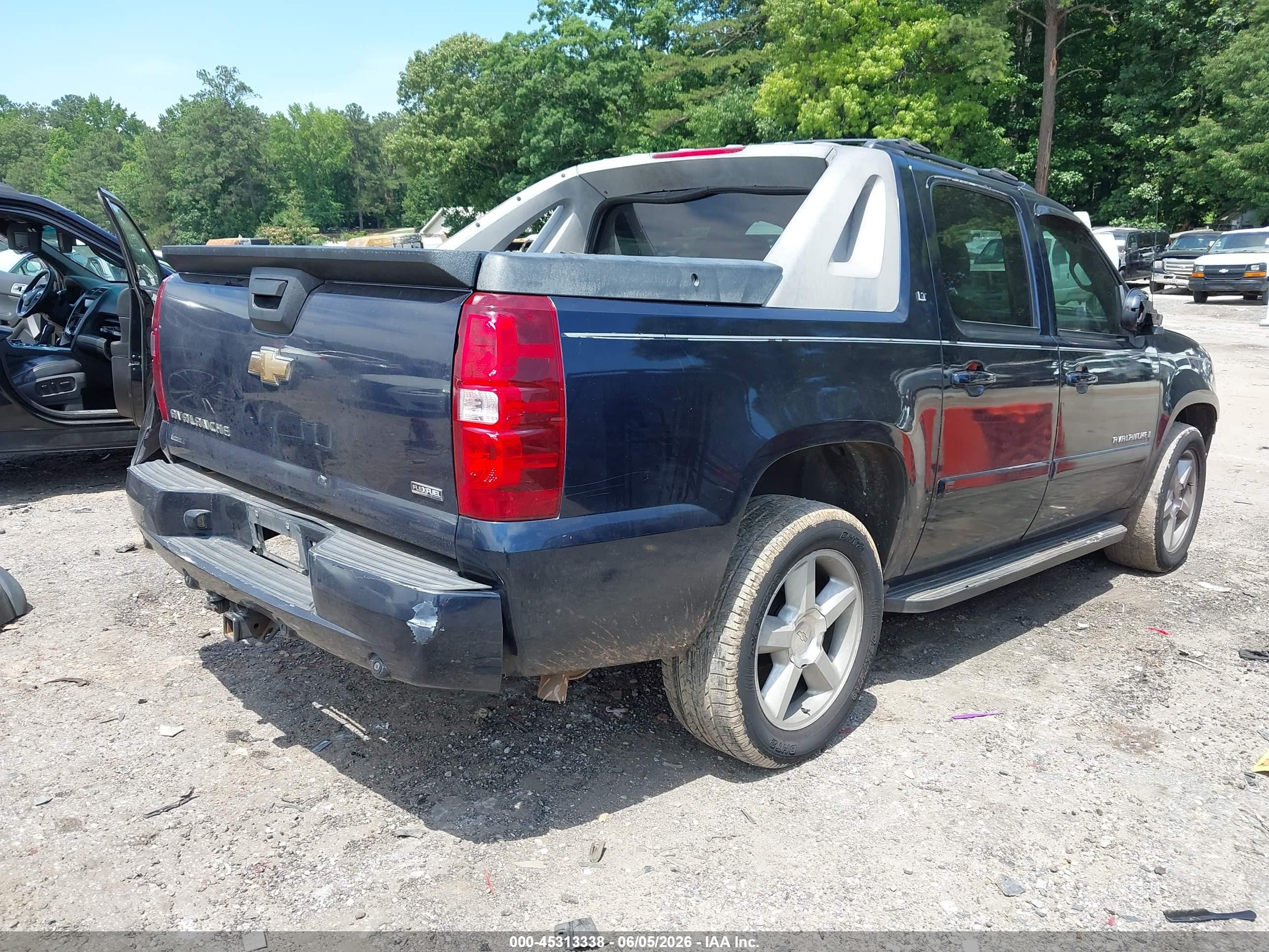 2007 Chevrolet Avalanche 1500 Lt Black vin: 3GNEC12047G263623